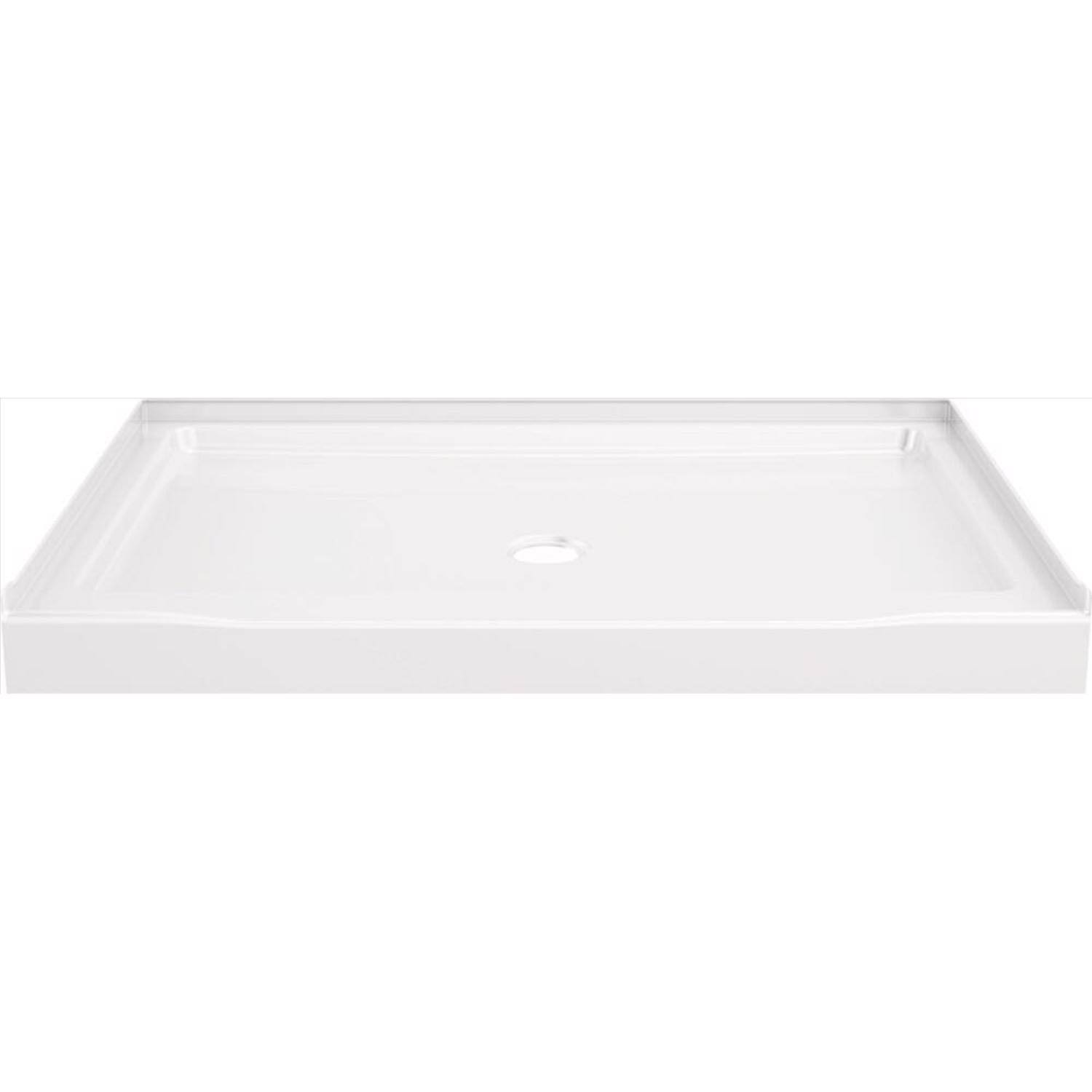 Classic 500 Shower Base, Center Drain, Gloss White, 48 x 34 in.