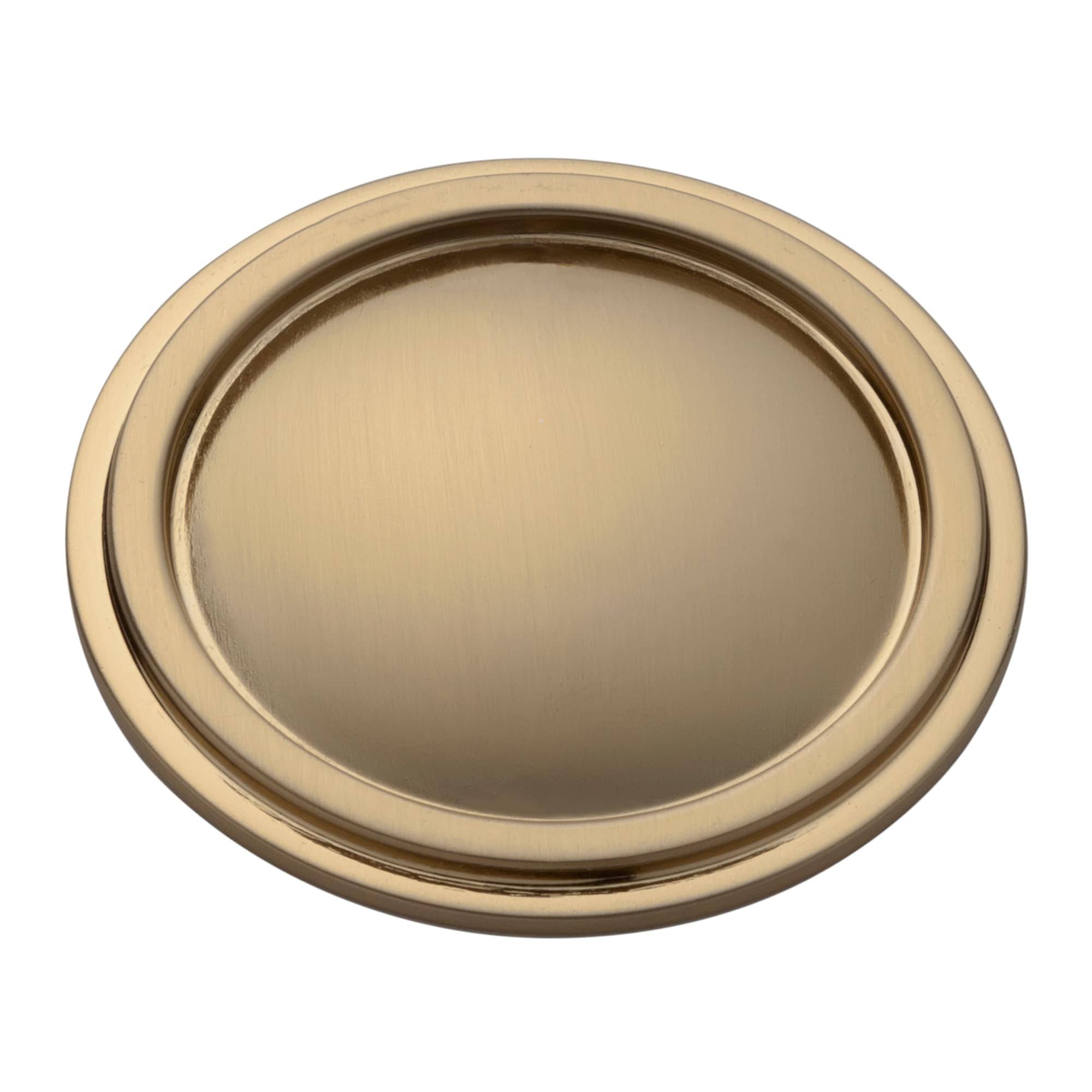 Sumner Street Home Hardware Kent Knurled 1-1/8 in. Satin Brass Cabinet Knob RL063309