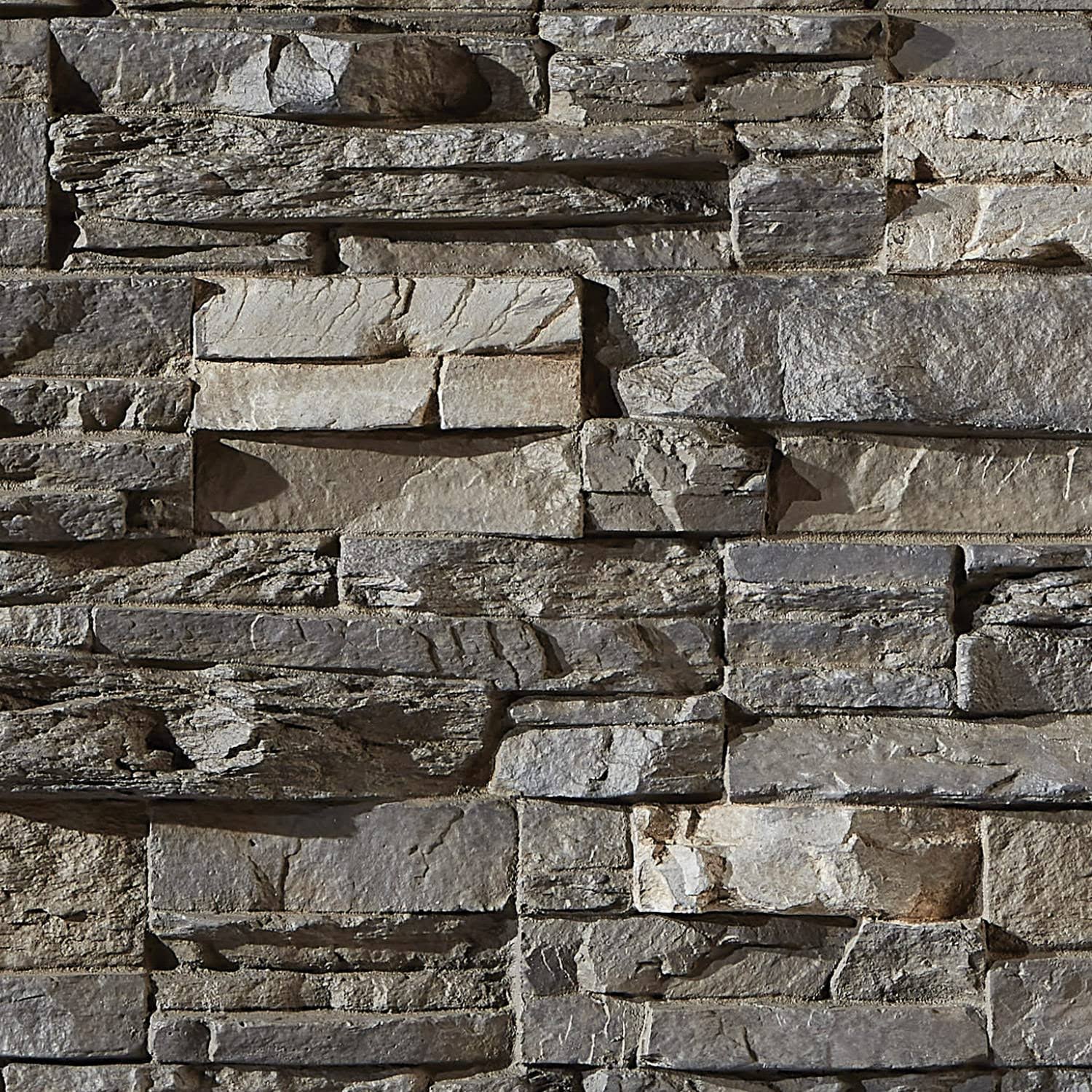 AZ Faux High-Density Polyurethane Faux Stone Wall Covering Panels for Interior and Exterior Decor | Stacked Stone Siding Panel | Sedona | 8 inchl x 8