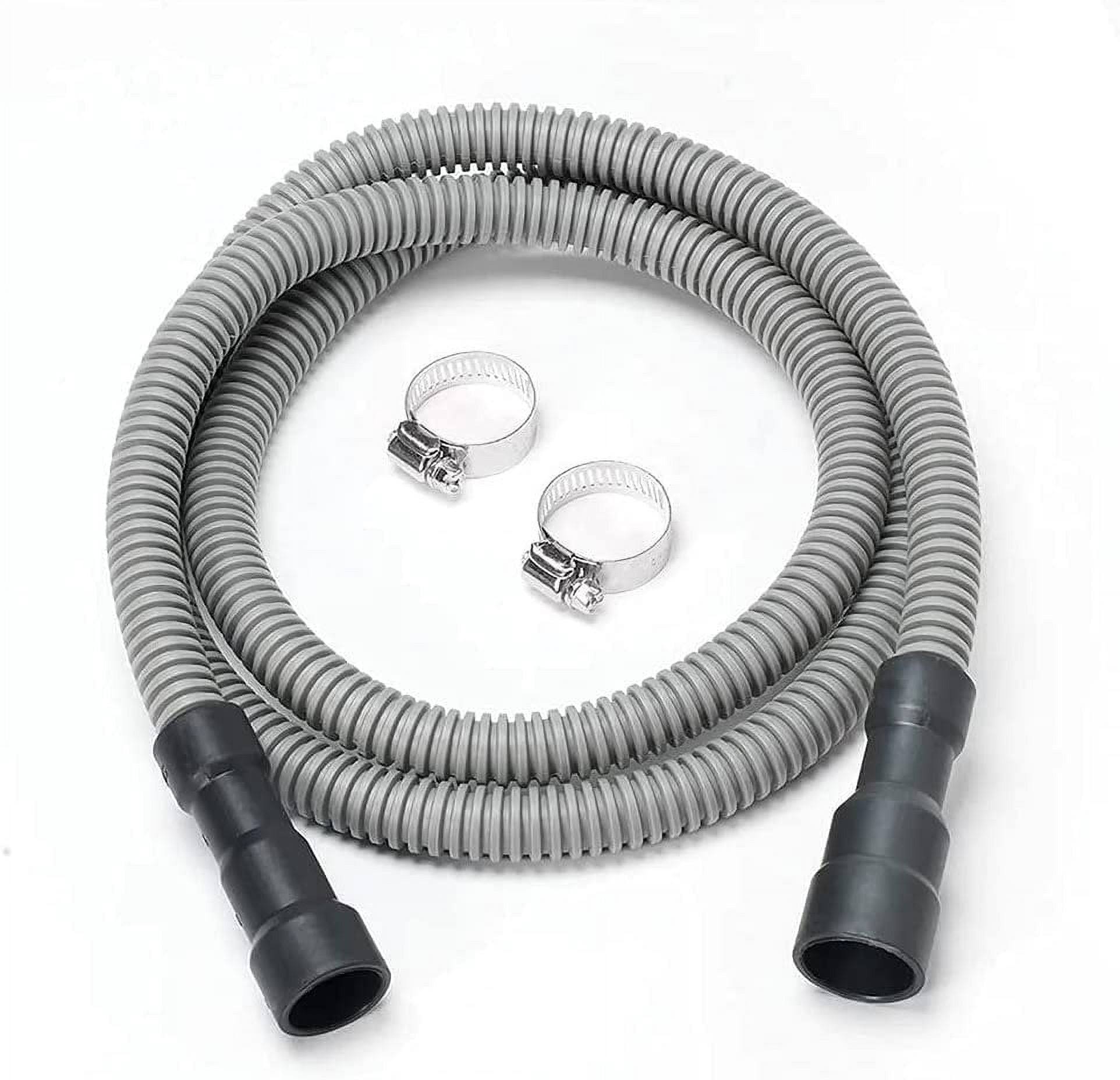 Universal Dishwasher Drain Hose- 8 Foot- Corrugated and Flexible Hose for Installation or Replacement from Kelaro