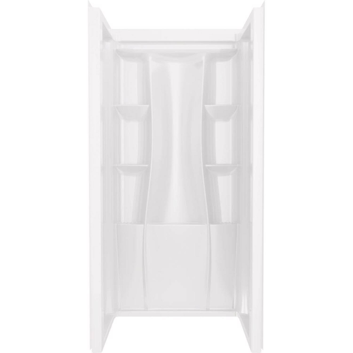 Delta Classic 500 73-1/4 in. H x 36 in. W x 36 in. L White Shower Wall