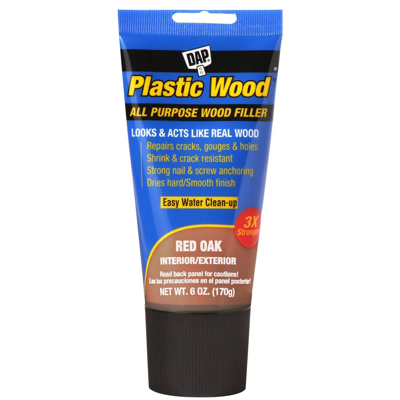Dap 00583 6 oz Plastic Wood Latex Wood Filler- Red Oak