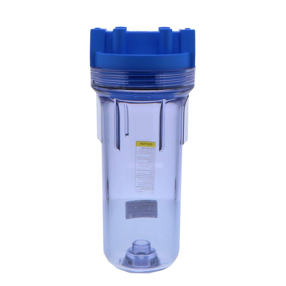 Pentek 150072 10 inch Standard Blue/Clear Filter Housing 3/4 inch NPT