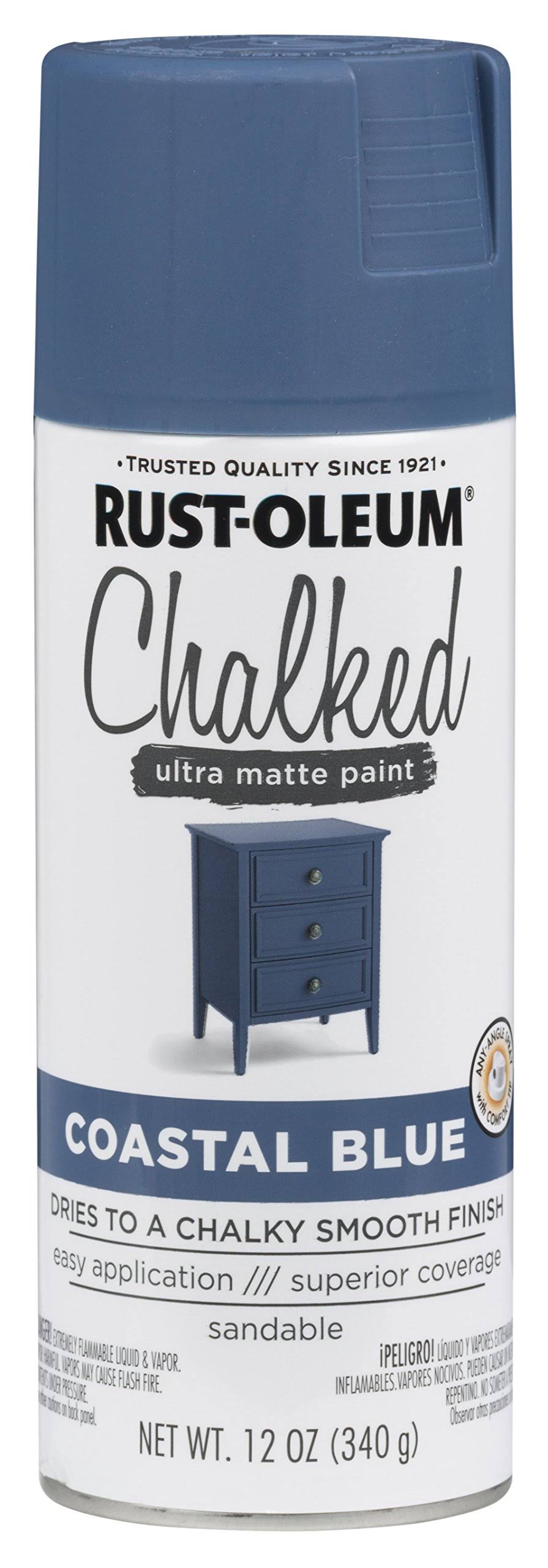 Rust-Oleum 12oz Chalked Ultra Matte Spray Paint Coastal Blue
