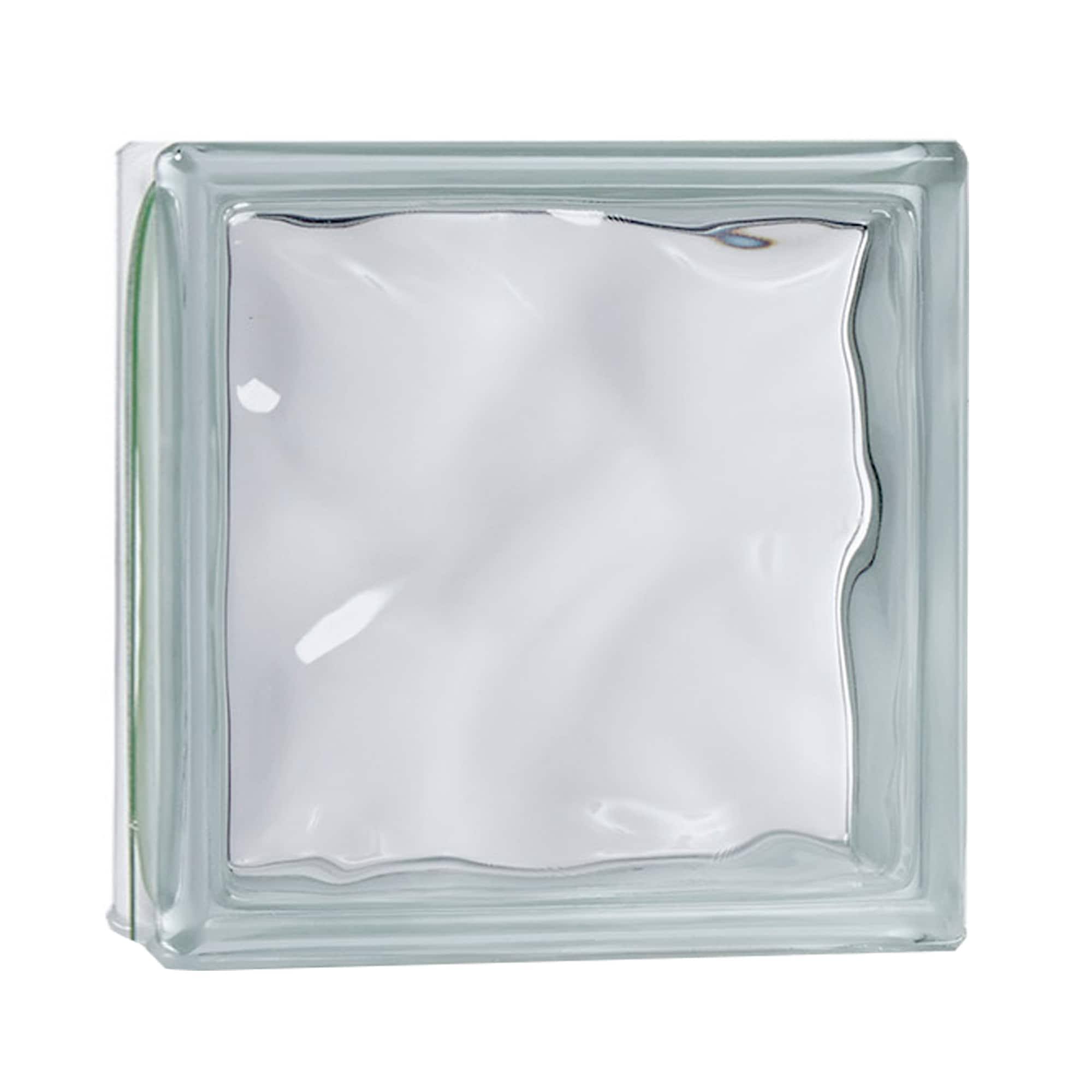 Mulia Glass Wave Glass Block- Clear- 8