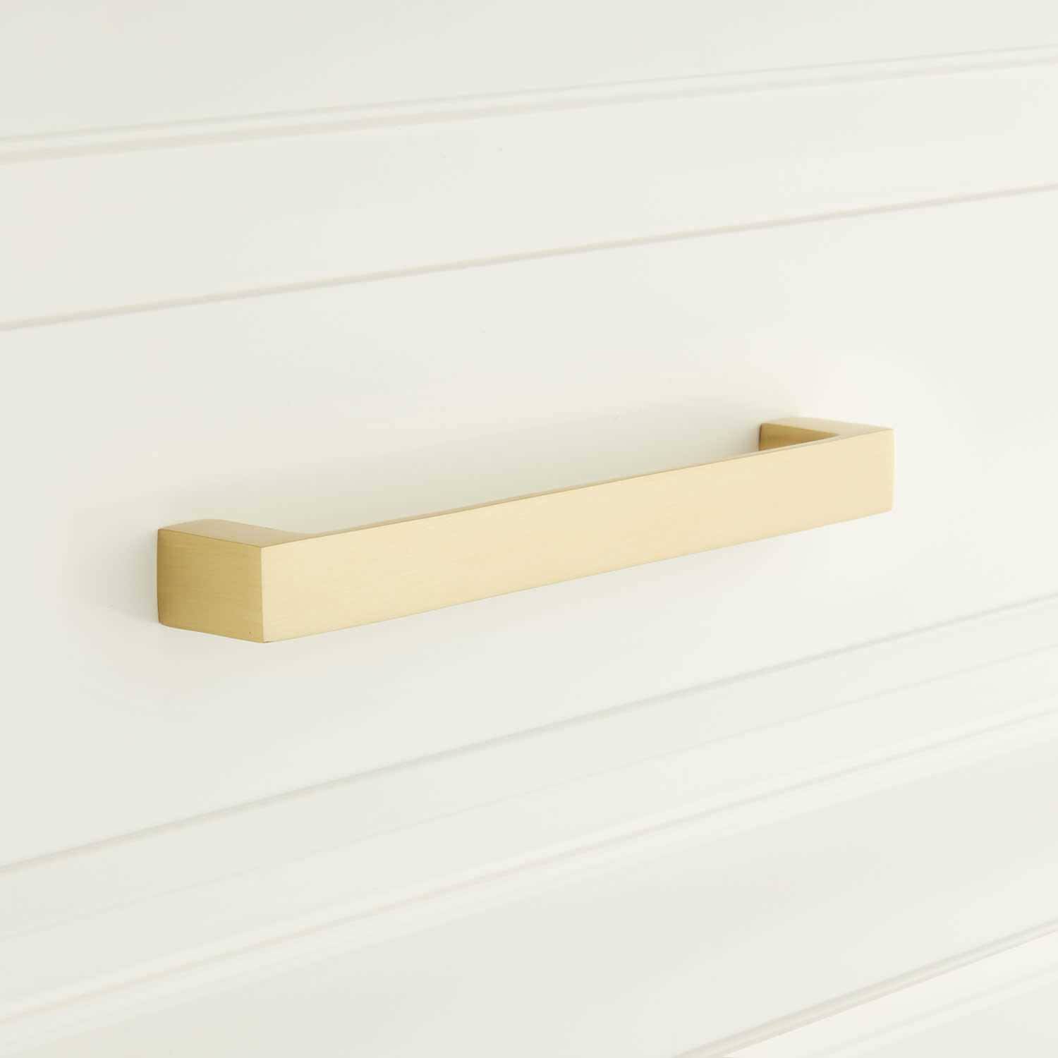 Signature Hardware 946449-12 Gebara 12 inch Center to Center Handle Cabinet Pull- Brass Size 8 Gold