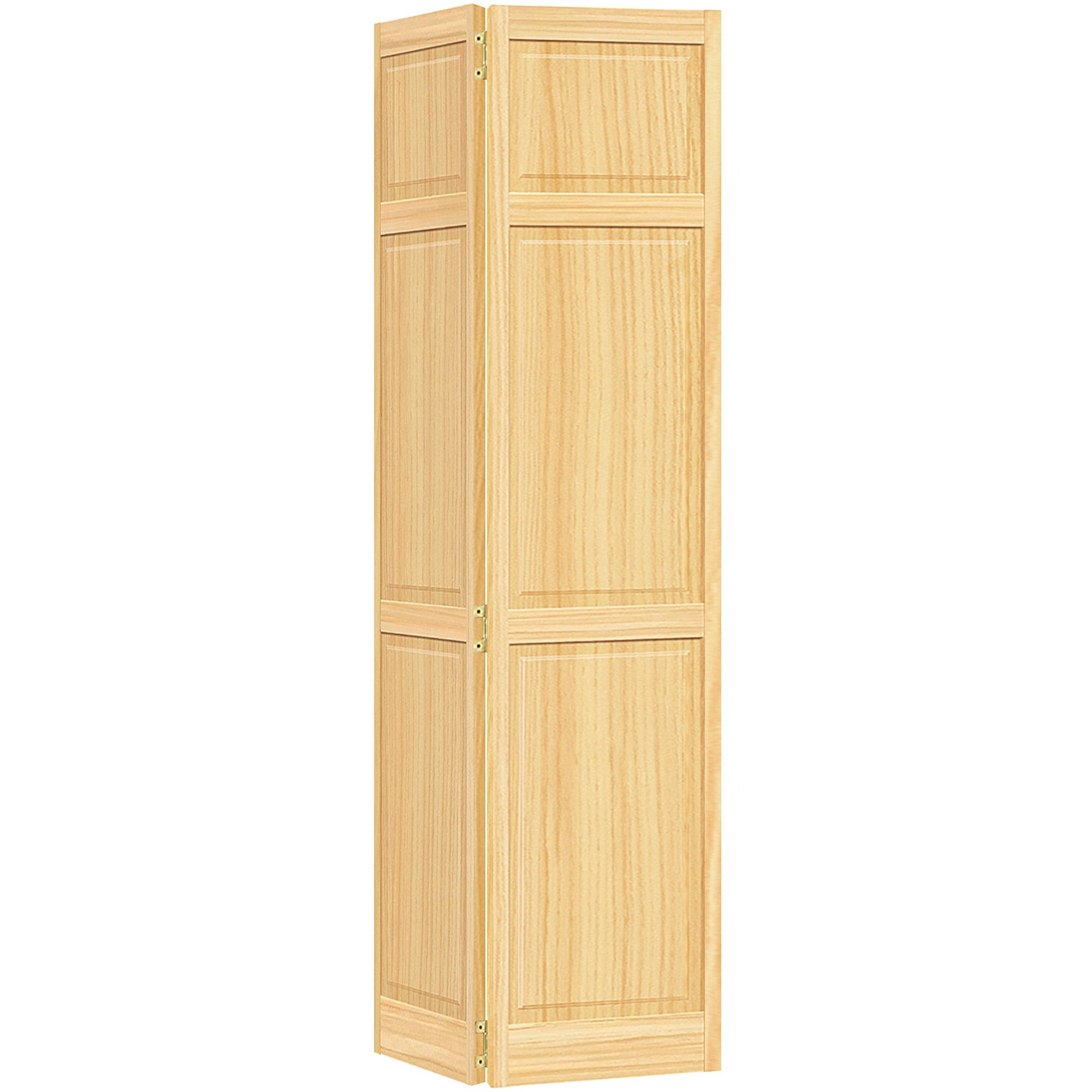 Kimberly Bay 28 in. x 80 in. Traditional 6-Panel Unfinished Solid Core Pine Bi-Fold Door