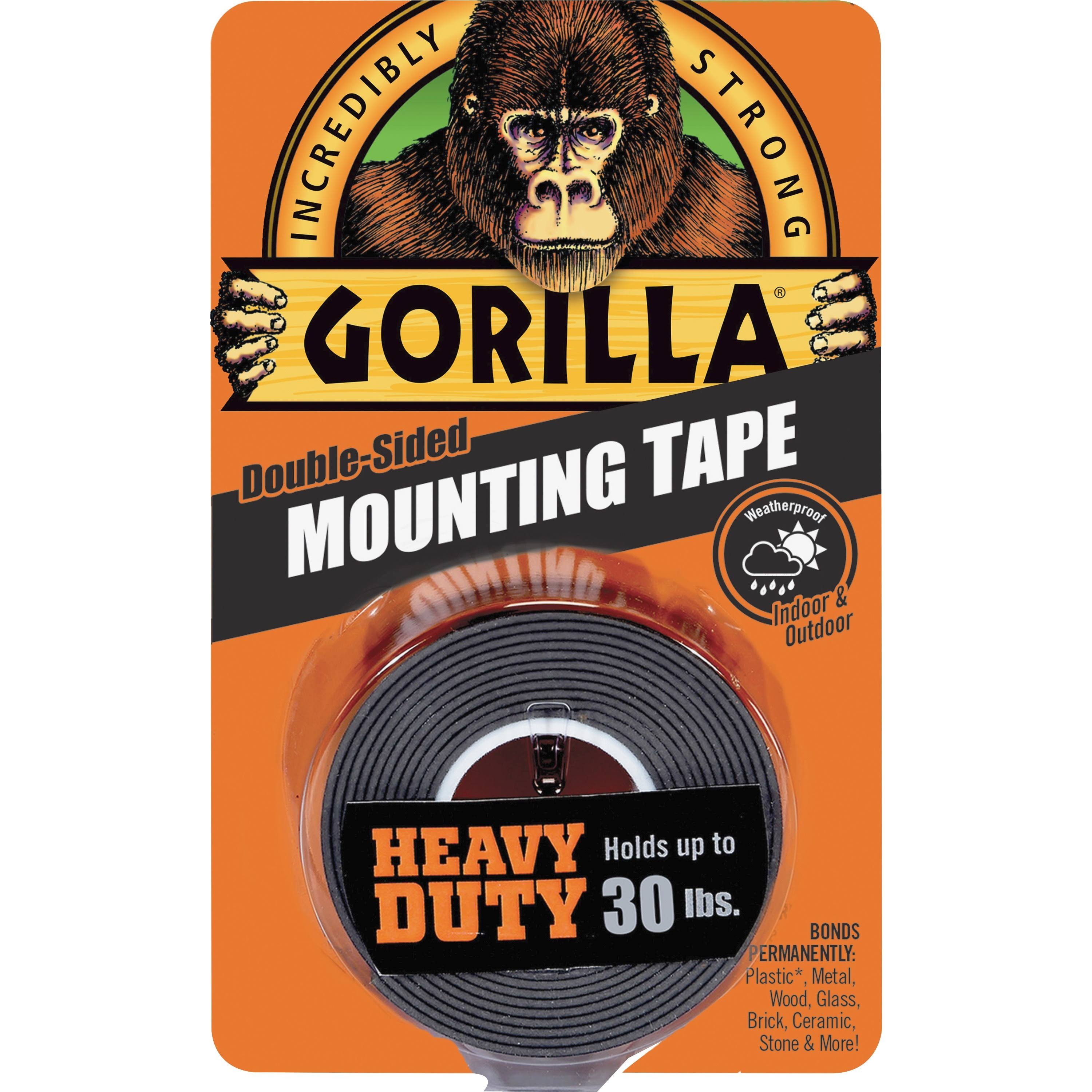 Gorilla Heavy Duty Black Mounting Tape, 1