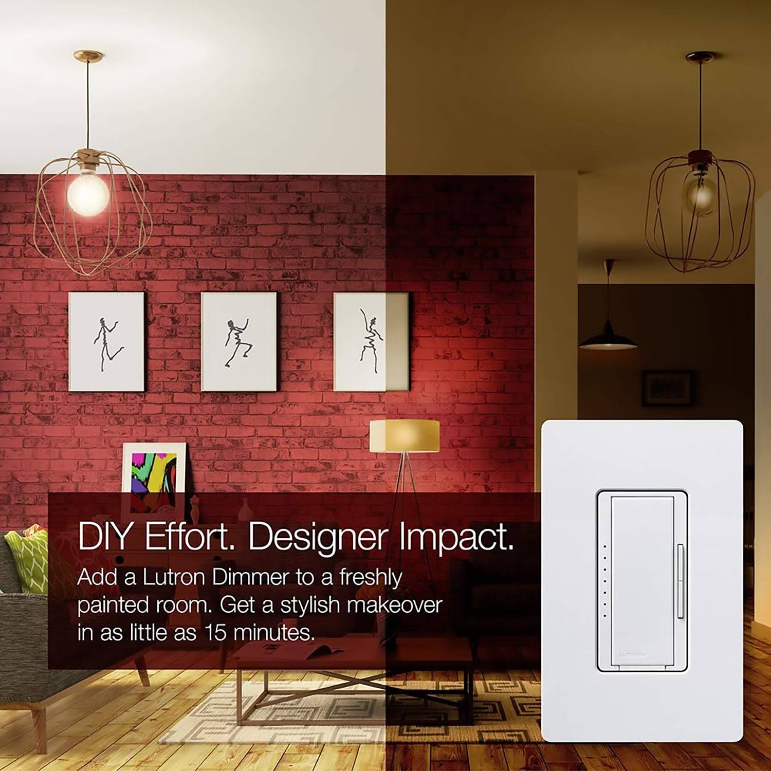 Lutron MACL-153M-RHW-WH Dimmer Kit