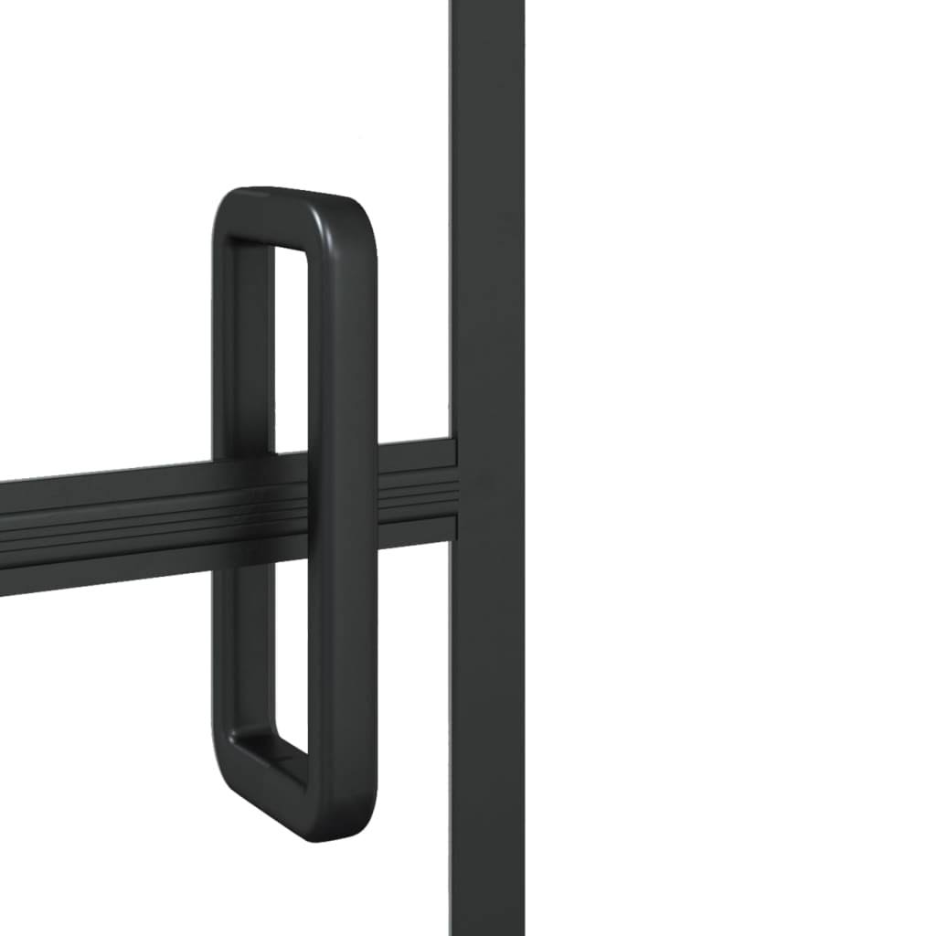 vidaXL Shower Enclosure ESG Multisize Black- 45.7