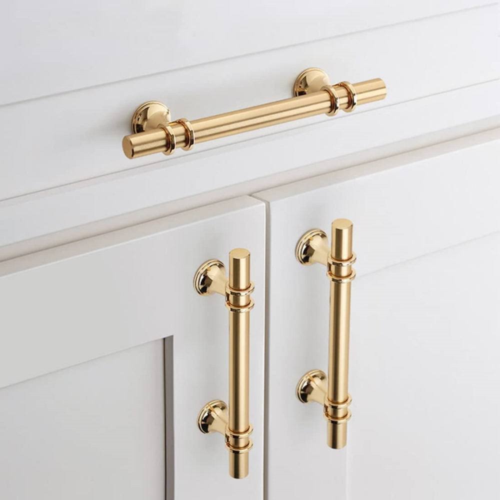 Goldenwarm Drawer Pulls and Cabinet Knobs Luxurious Zinc Alloy