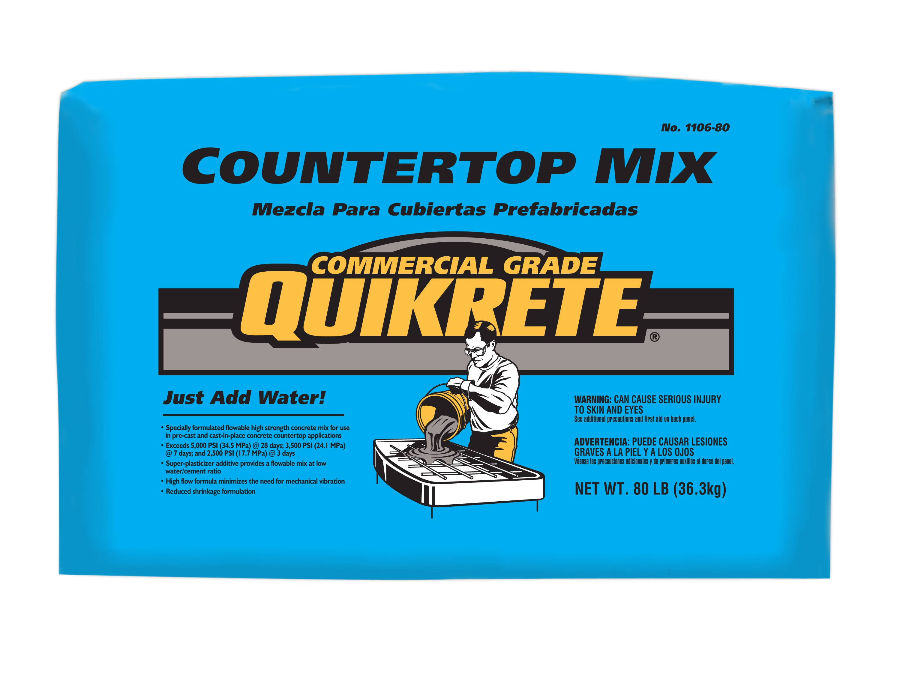 Quikrete Countertop Concrete Mix 80 Pound