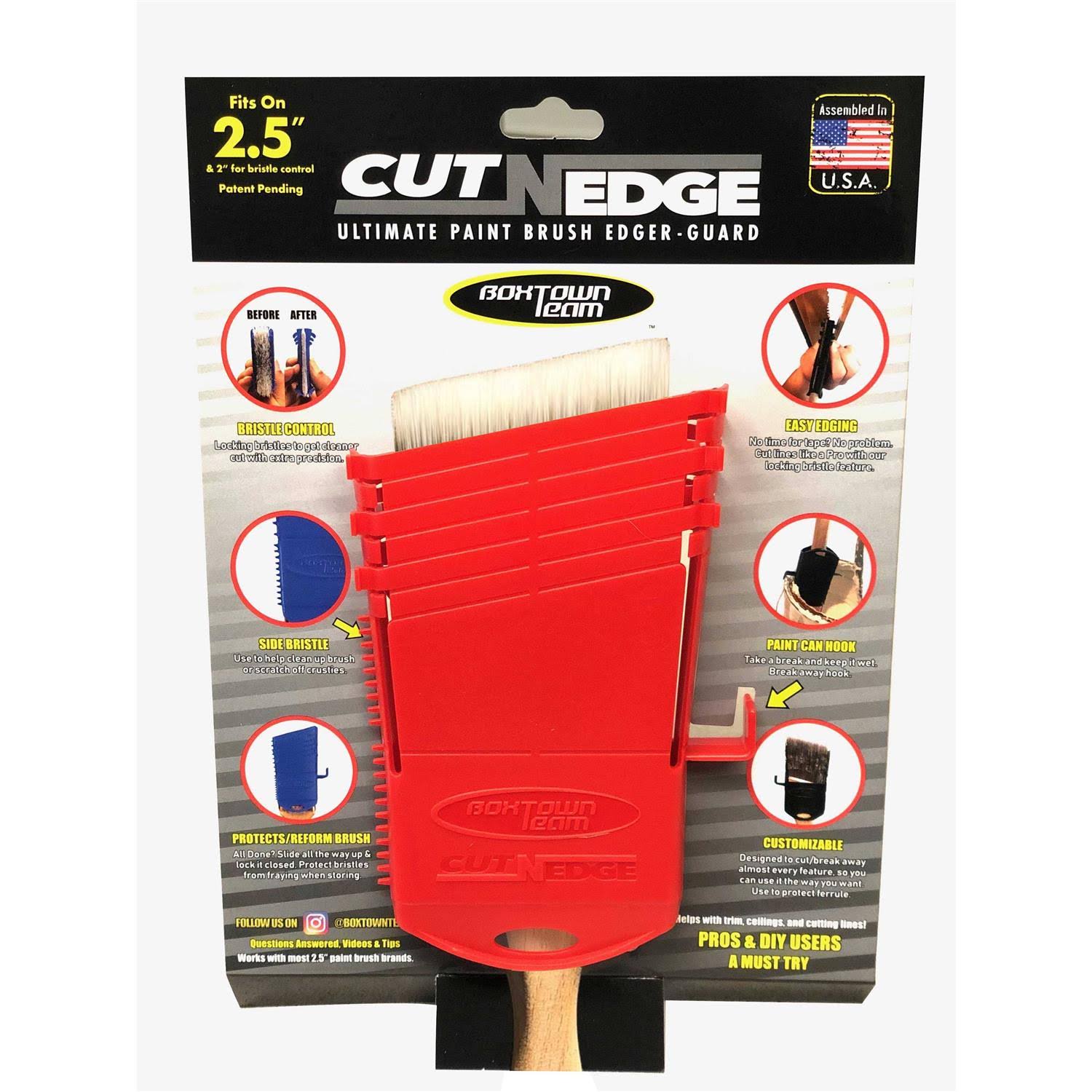 Boxtown Team Cut-N-Edge: Ultimate Paint Brush Edger and Guard