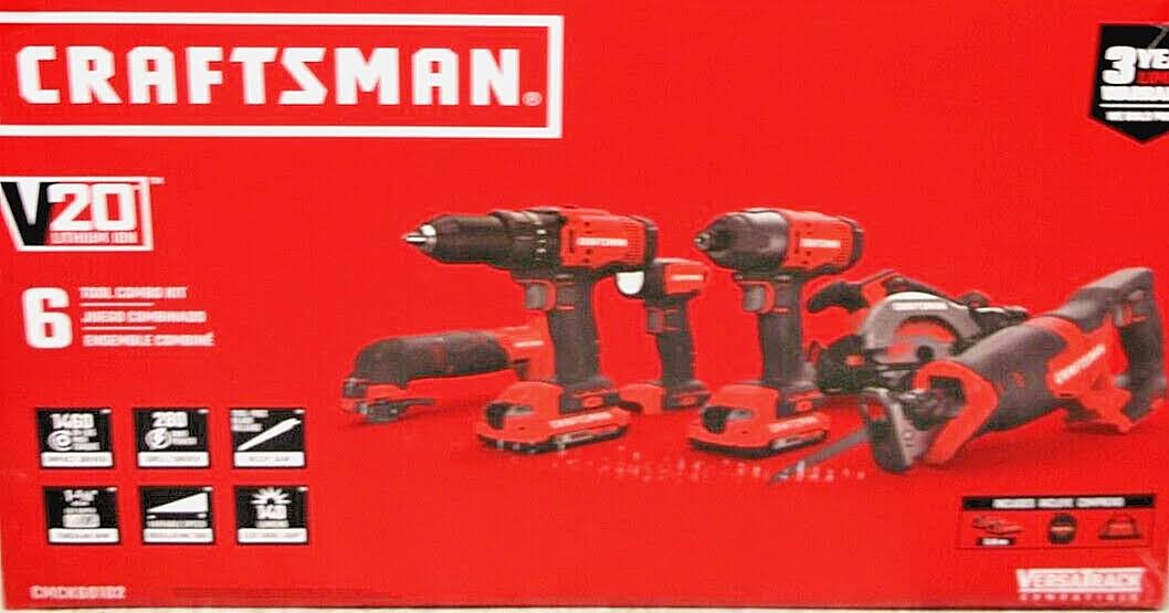 Craftsman 6 Tool Combo Kit V20
