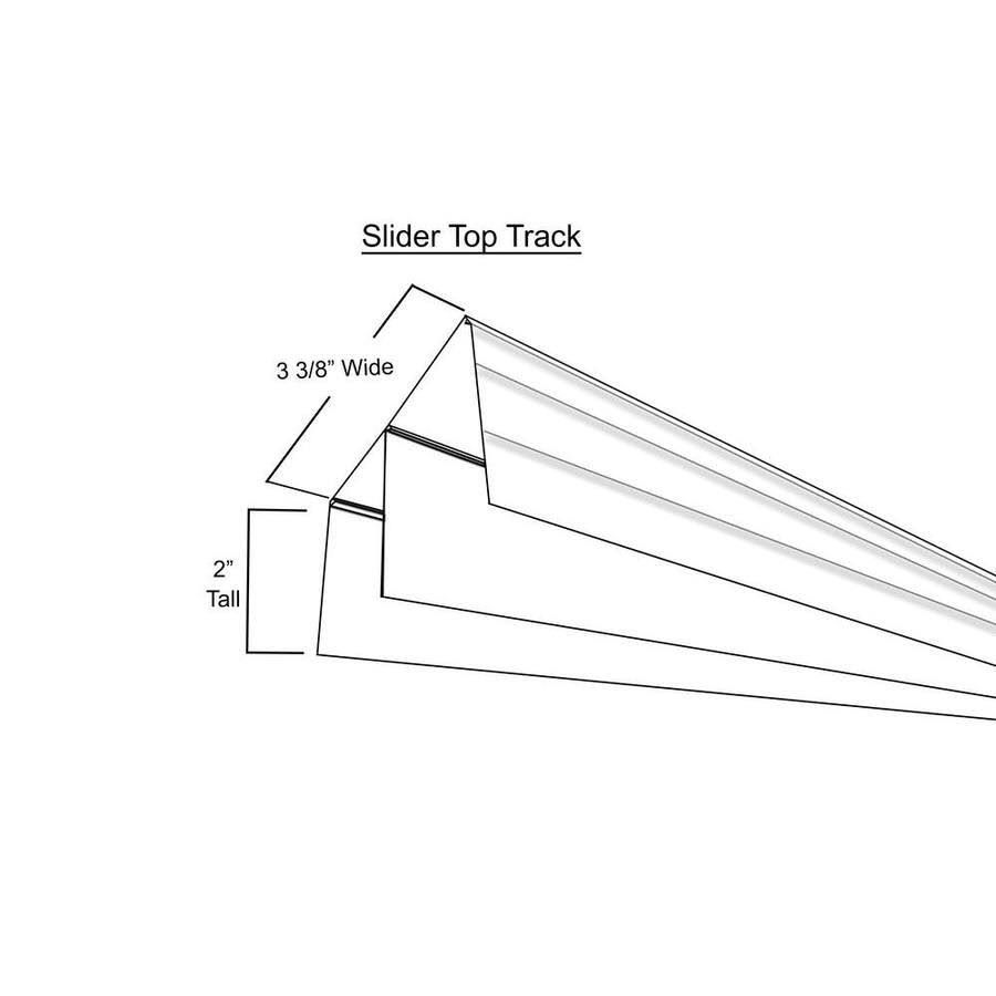 Impact Plus 48 in. x 80 in. Mir-Mel Mirror Solid Core White MDF Interior Closet Sliding Door with White Trim