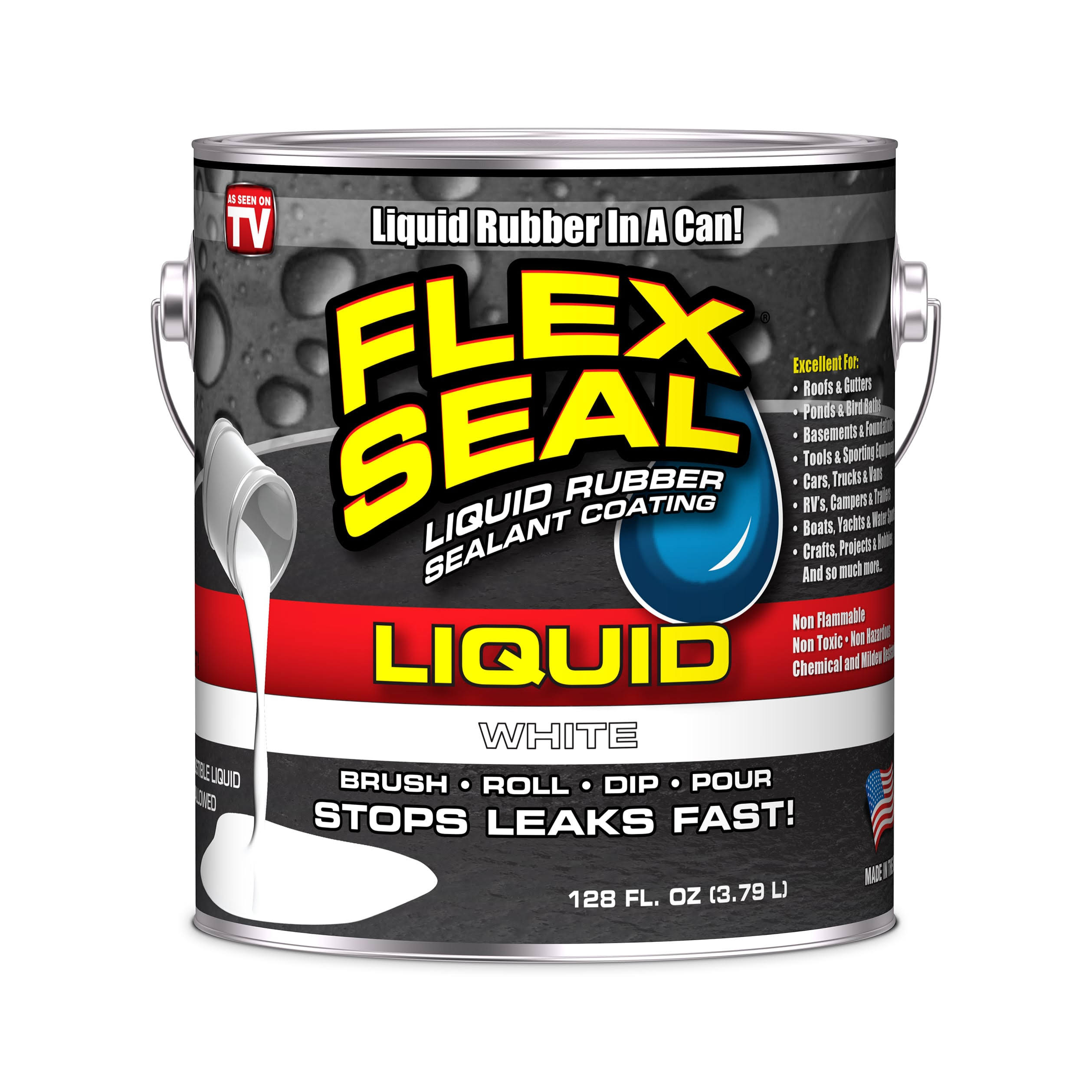 Flex Seal 1 gal. Liquid Rubber Sealant, White