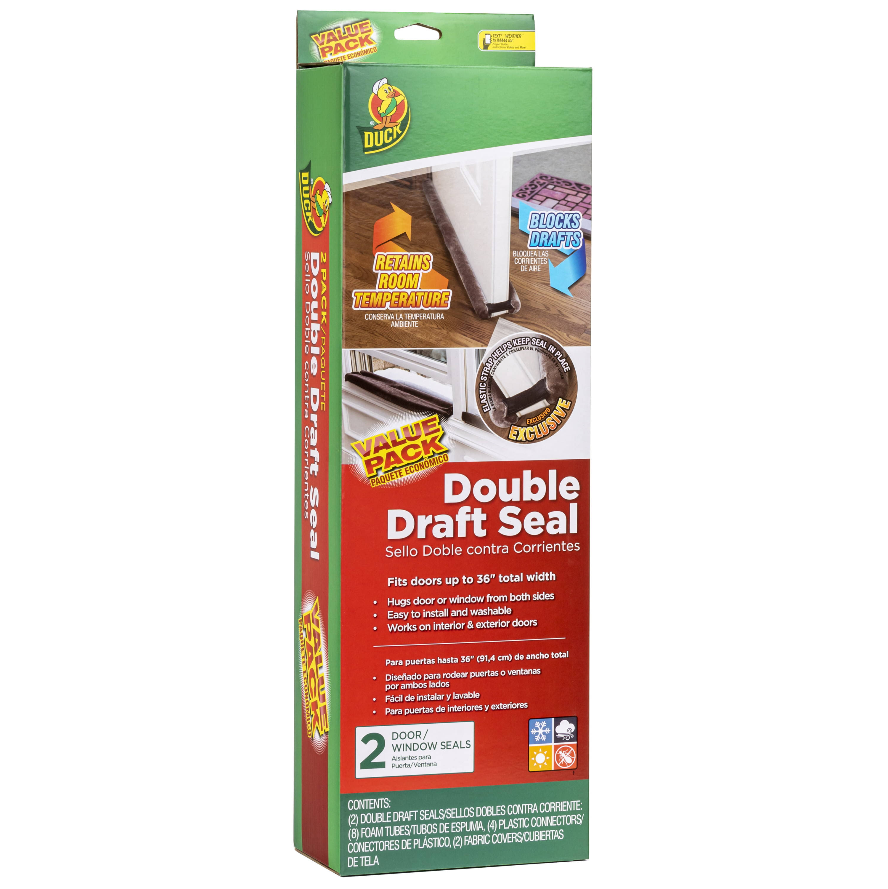 Duck Brand Double Draft Seal, 2-Pack