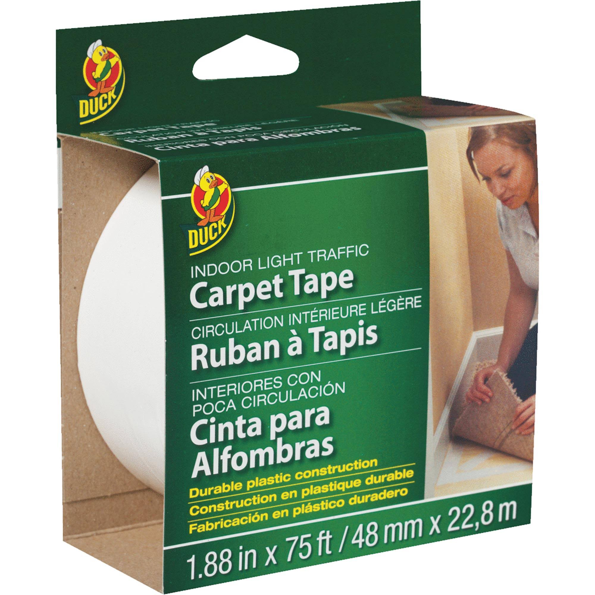 Duck 1.88 in. W x 75 ft. L Carpet Tape White