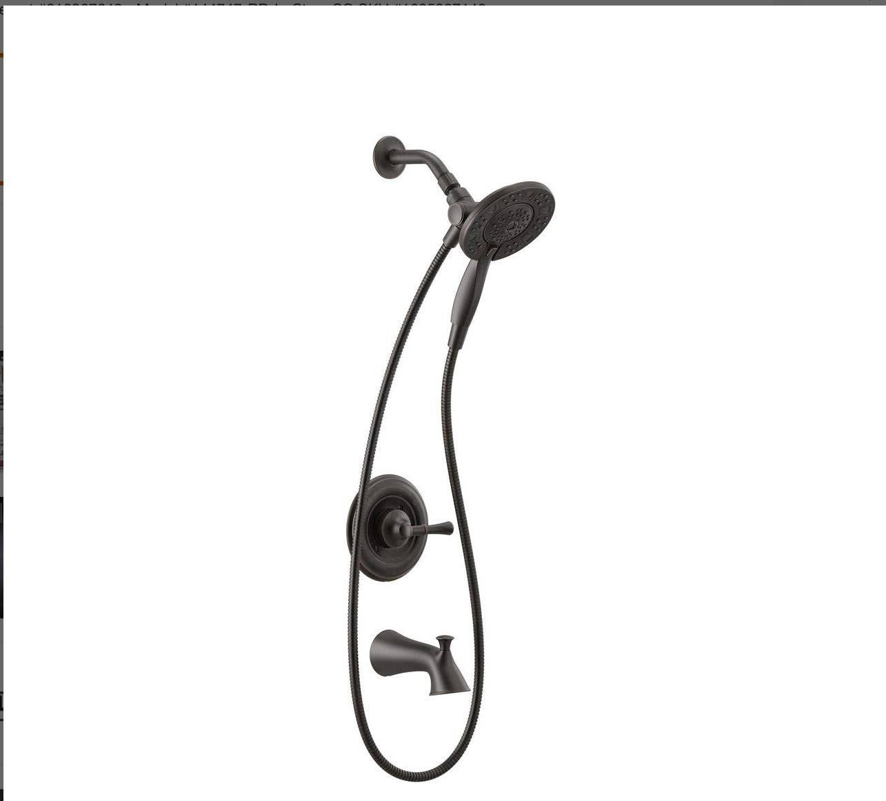 Delta Chamberlain In2ition Single-Handle 4-Spray Tub and Shower Faucet in Venetian Bronze (Valve Included)