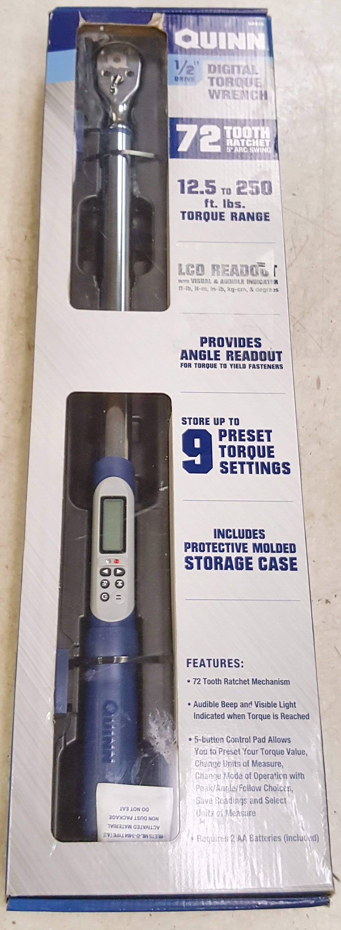 Quinn 1/2 in. Drive Digital Torque Wrench 64916