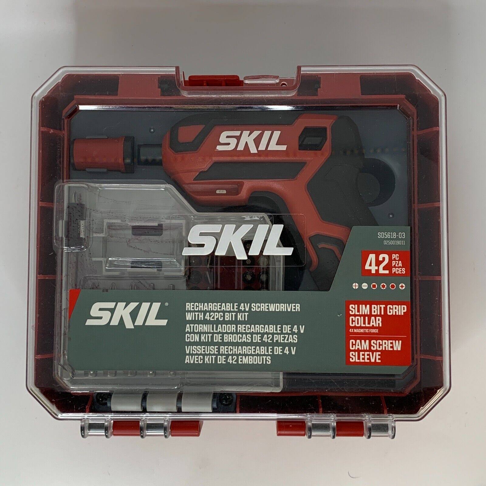 Skil 4V Screwdriver Rechargeable with 42pc Bit Kit