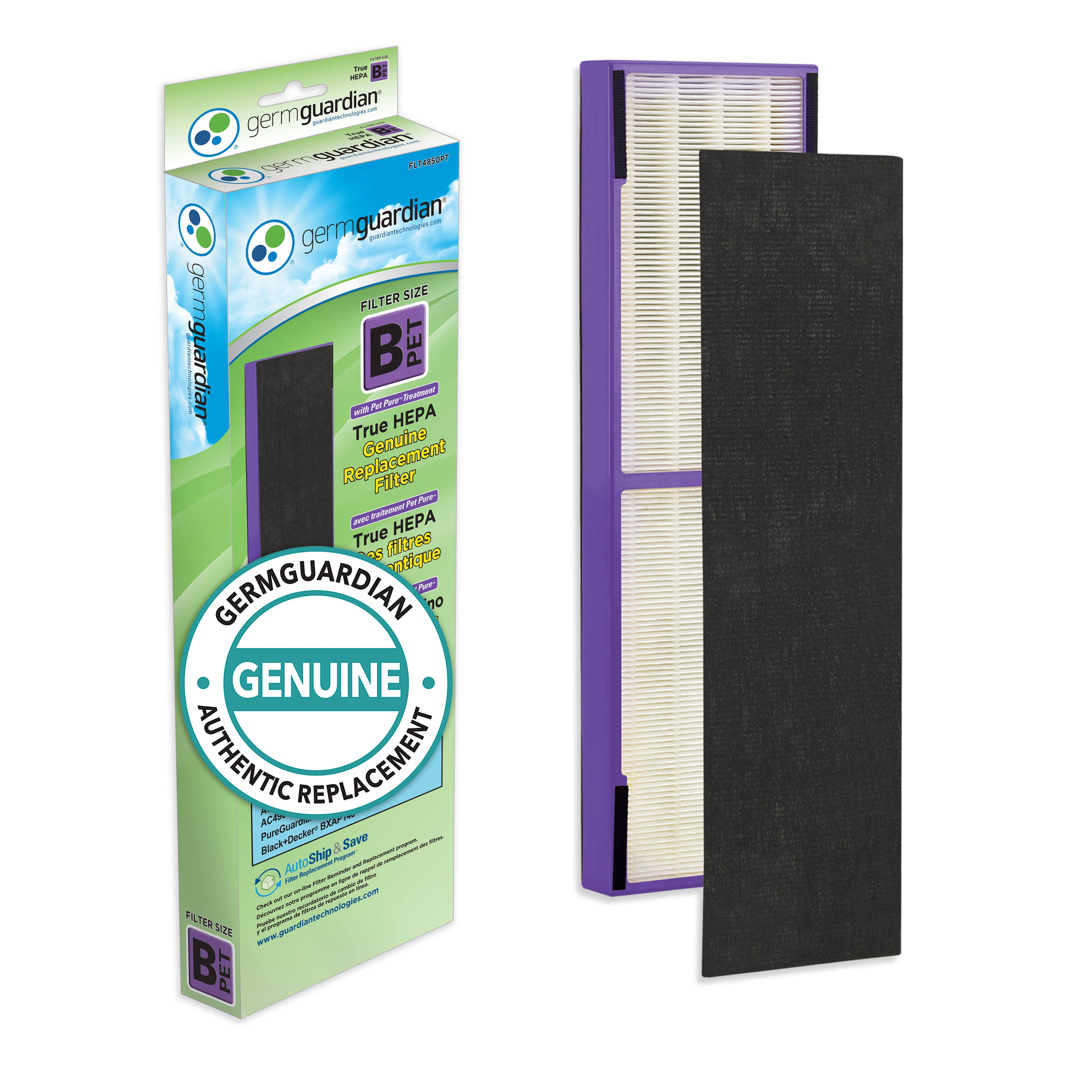 GermGuardian FLT4850PT True HEPA Genuine Replacement Filter B Pet