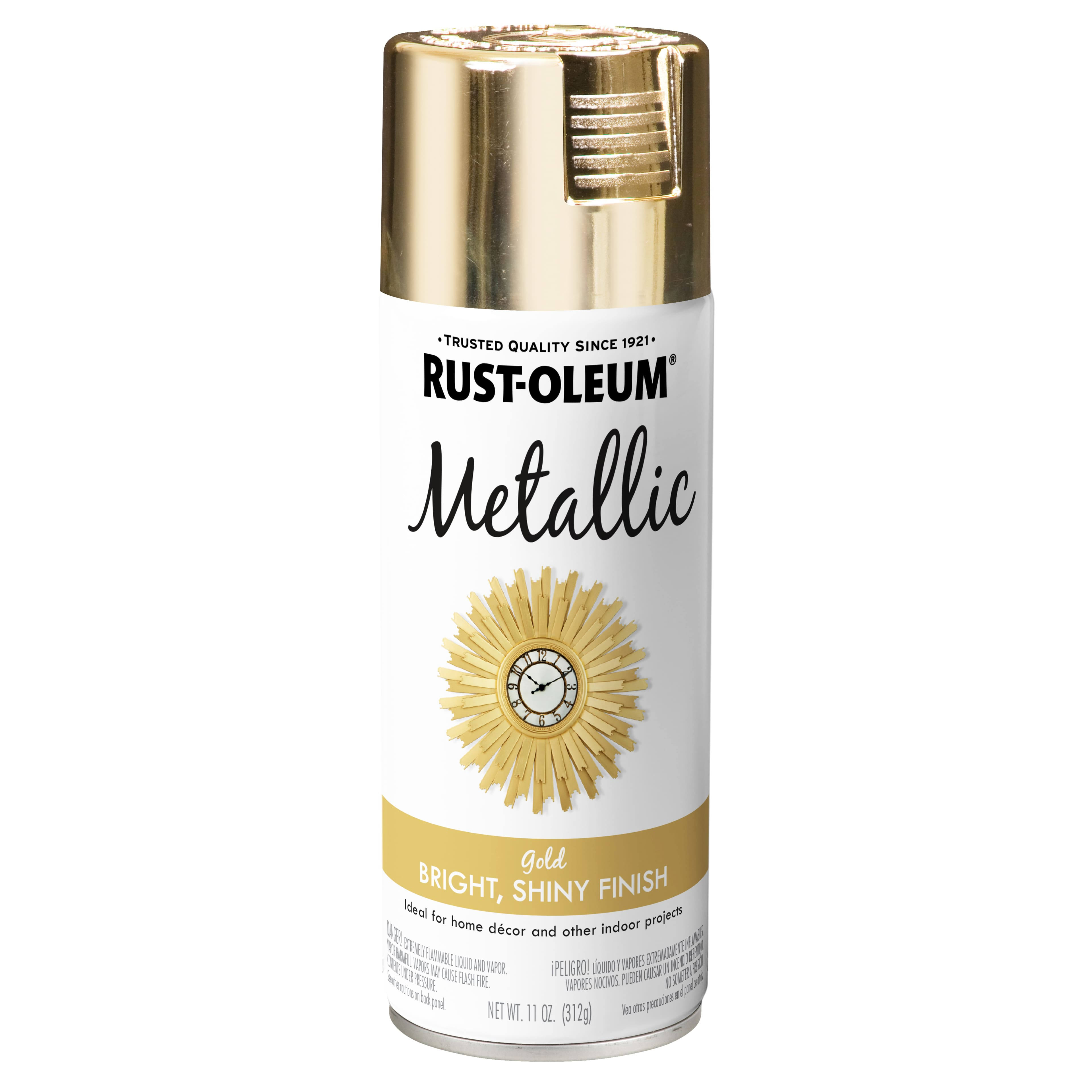 Rust-Oleum Metallic Spray Paint 12oz-Gold Metallic