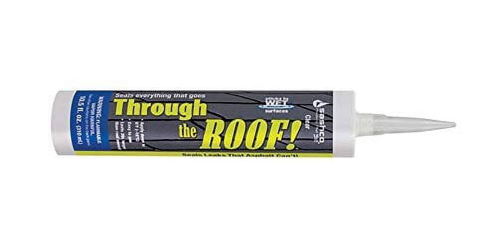 10.5 oz Sashco 14010 Clear Through The Roof! Sealant Pack of 12