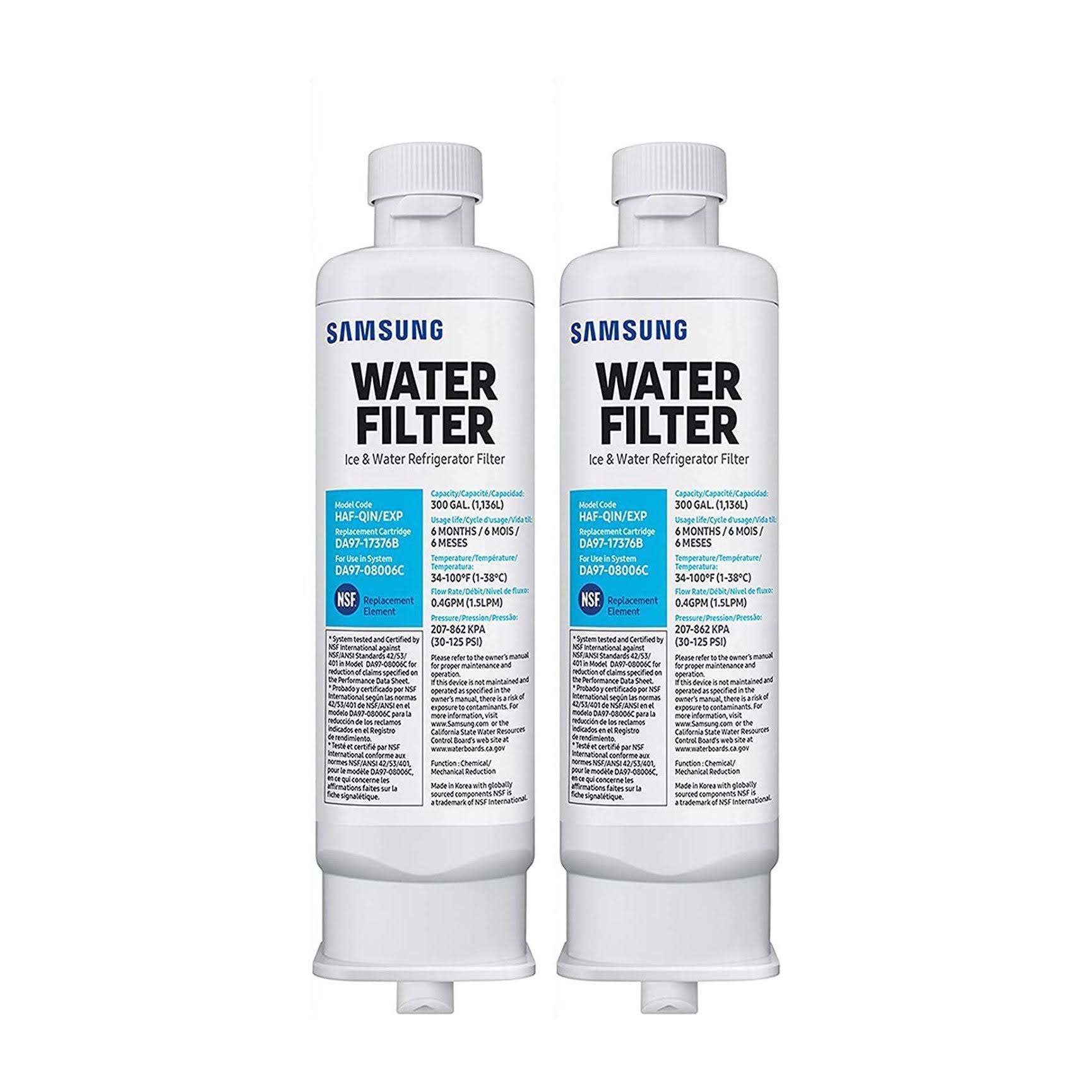 Samsung DA97-17376B HAF-QIN/EXP Replacement Refrigerator Water Filter, 3 Pack