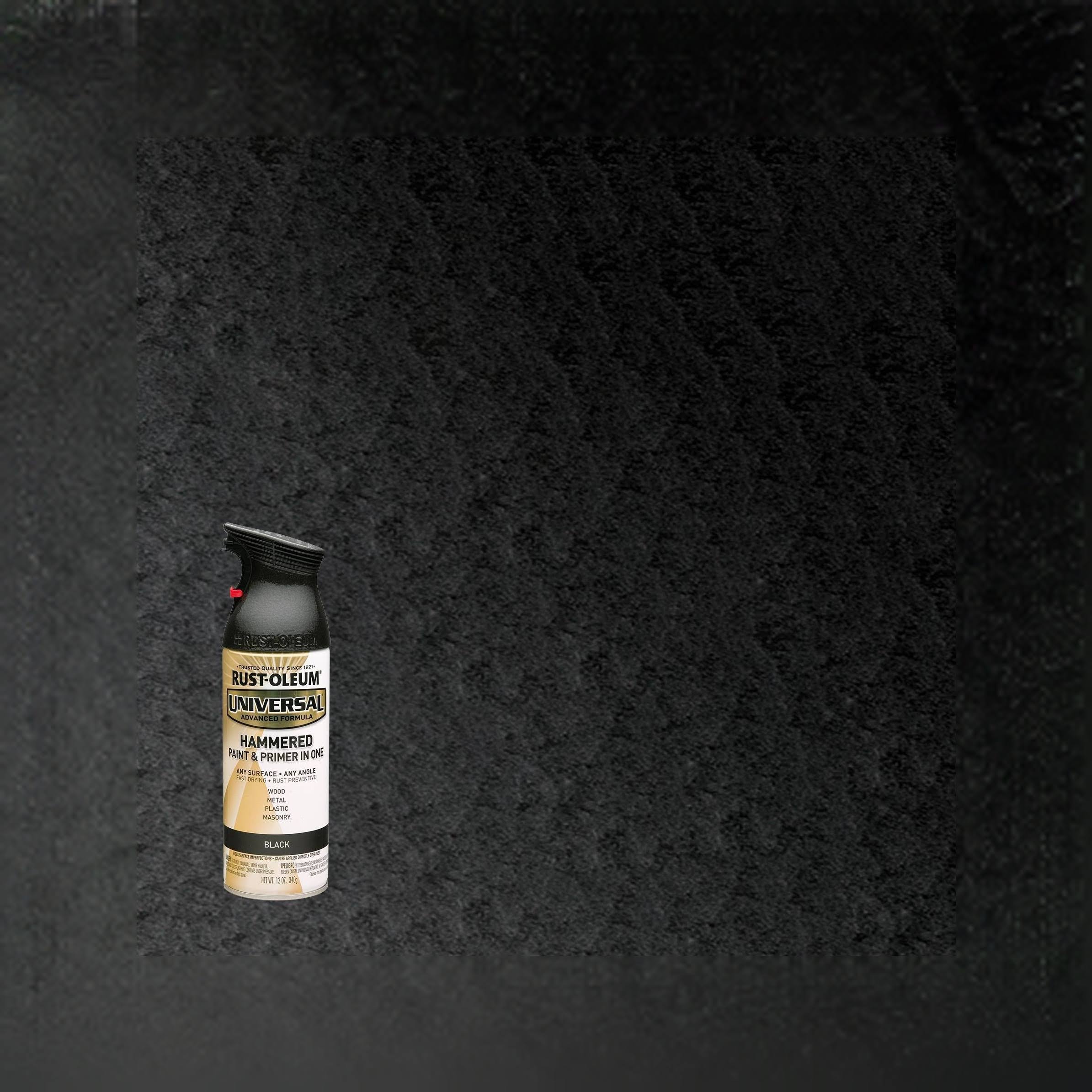 Rust-Oleum 12 oz Universal Hammered Spray Paint- Black