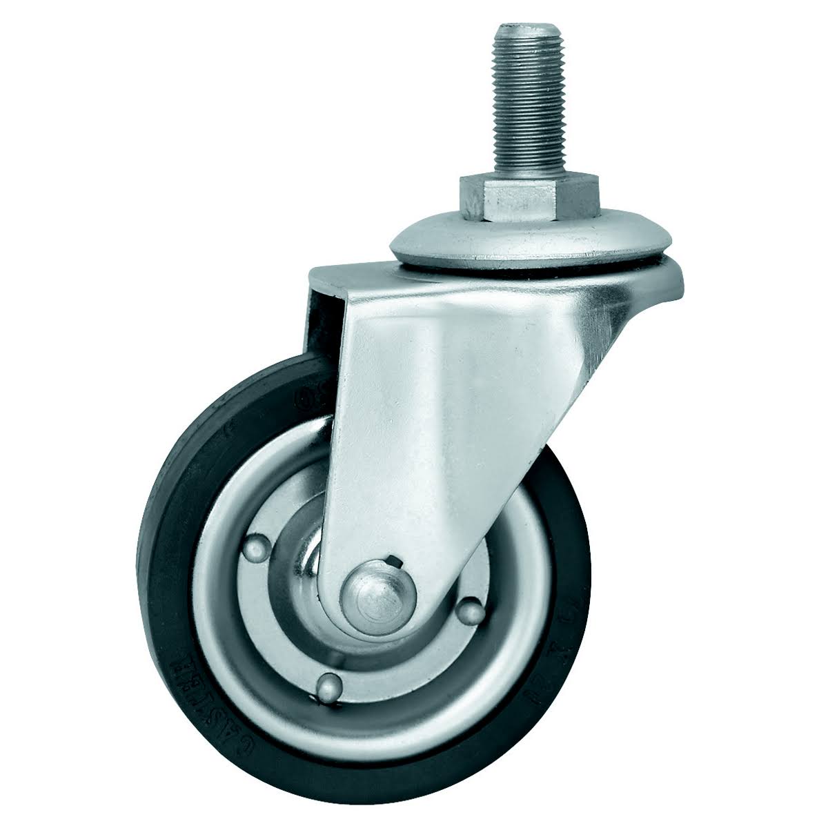 3 in. Rubber Swivel Caster �C Stem Mount 90997