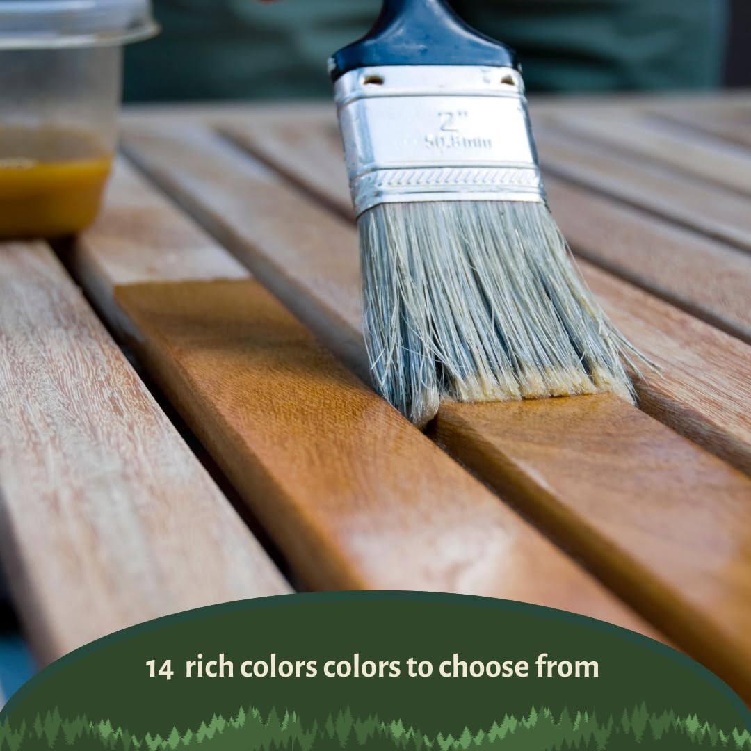 Vermont Natural Coatings PolyWhey Exterior Penetrating Stain- Acorn Brown- Quart