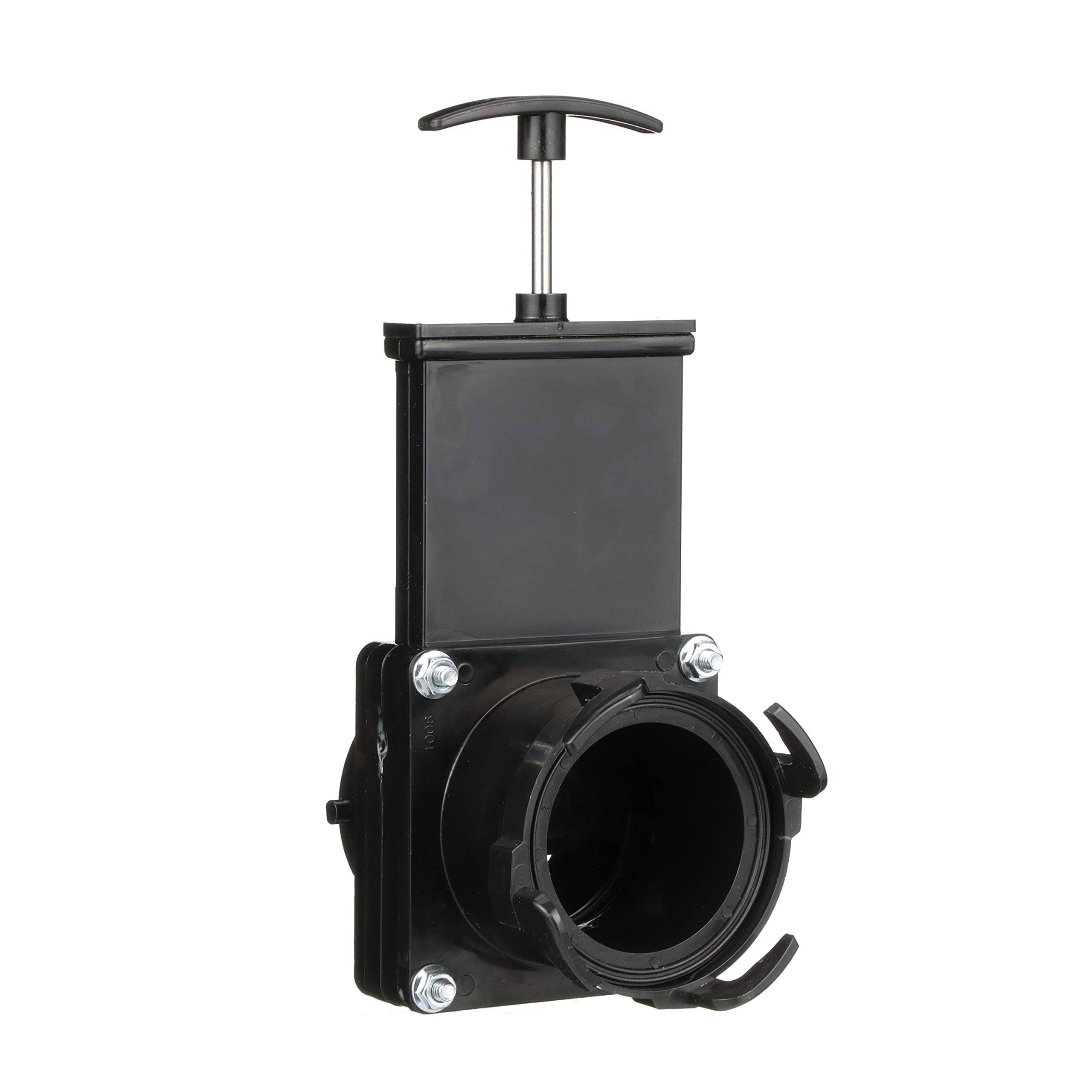 Valterra T58 Twist-On Waste Valve, Black