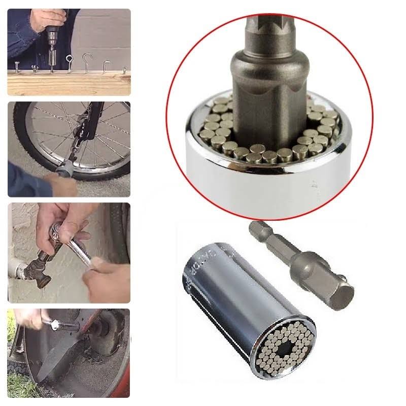 3/8 in. Universal Socket with Power Drill Adapter