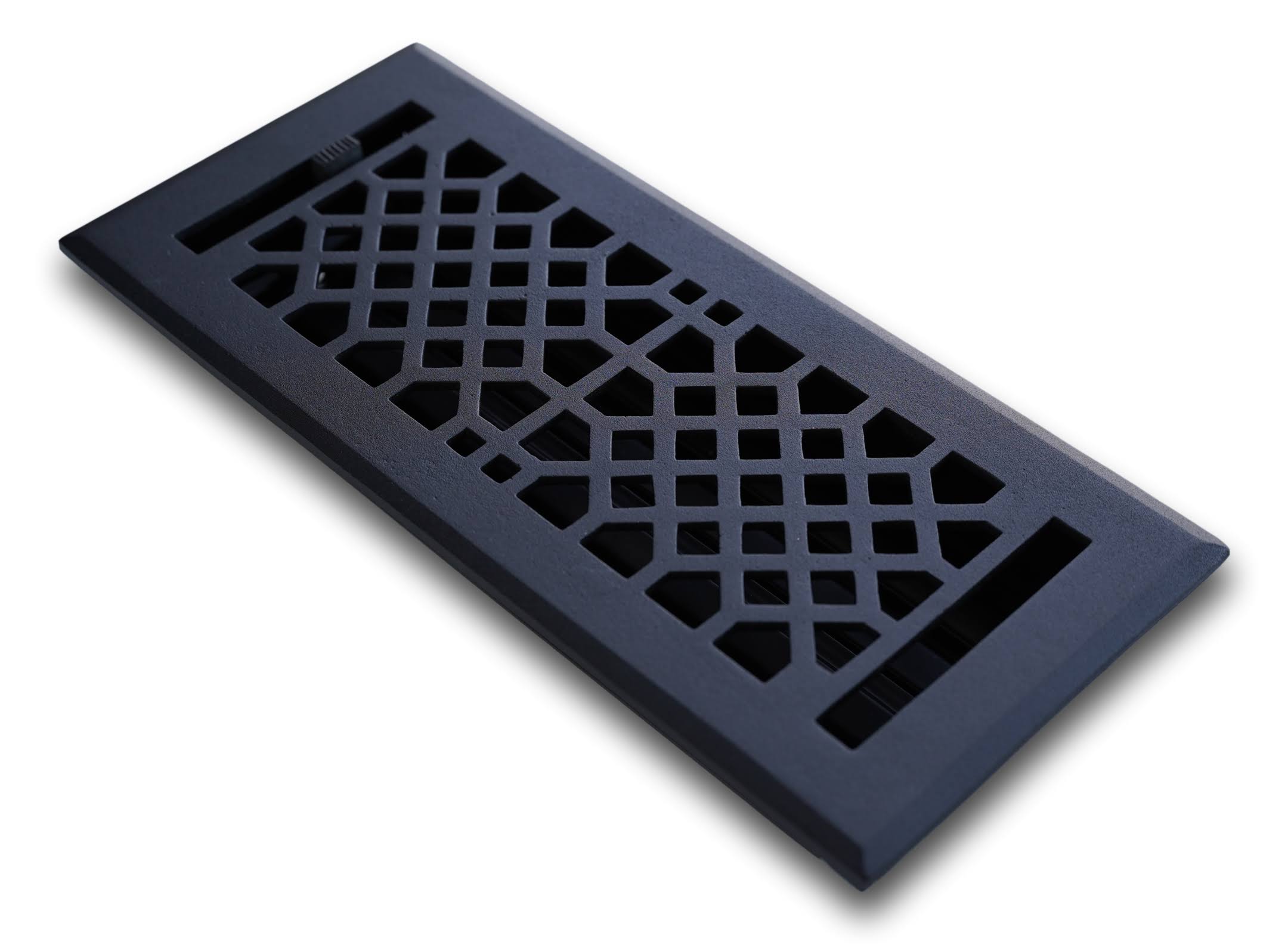 Cast Iron Vintage Industrial Vent Covers- Black 6 x 12 (Overall: 7.25 x 13.5)