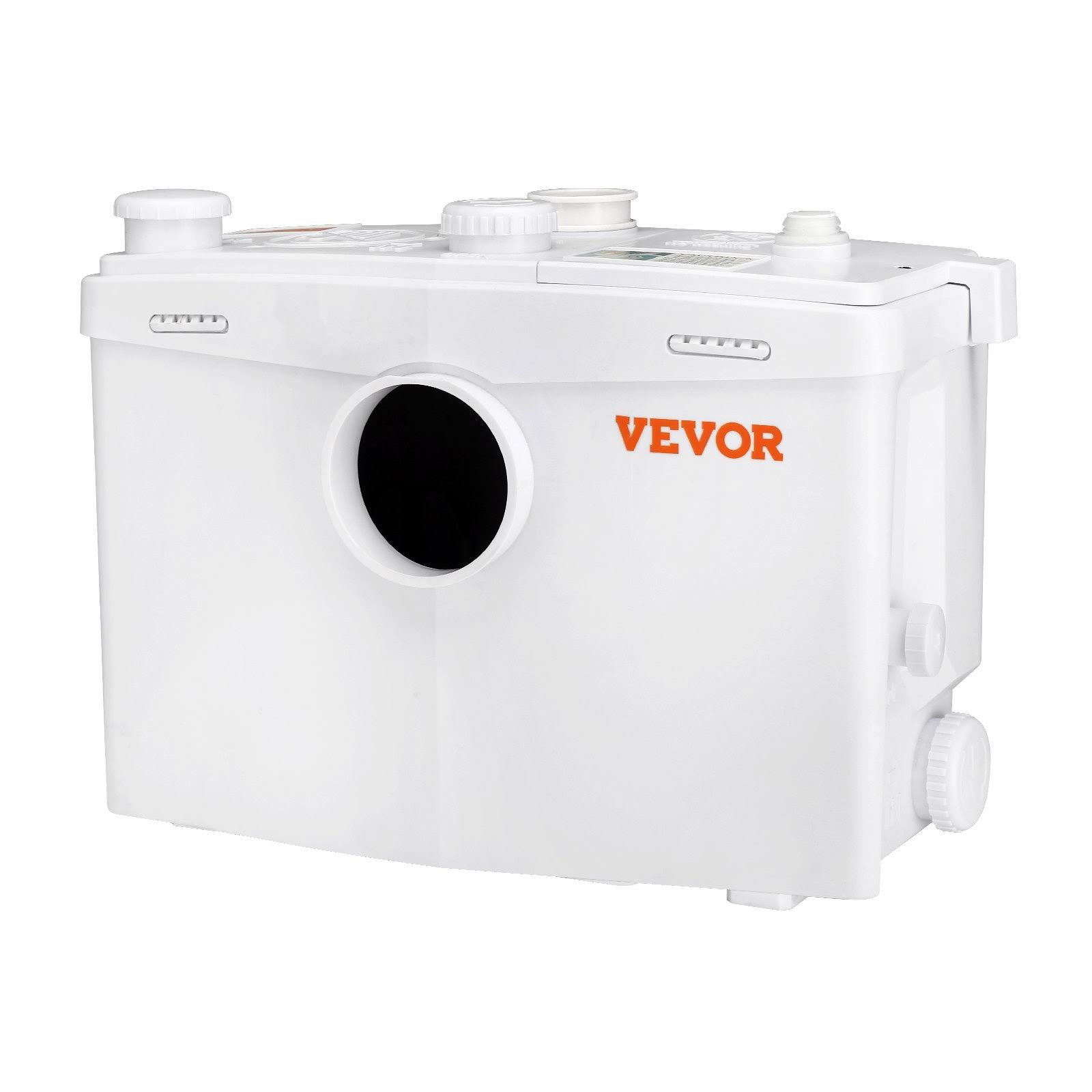 VEVOR Macerator Pump 700W 9600 L/H Flow 32.8 Ft/10 M Head Macerator Sewage Sump Pump with 3 Water Inlets for Toilet Basement Kitchen Sink Shower