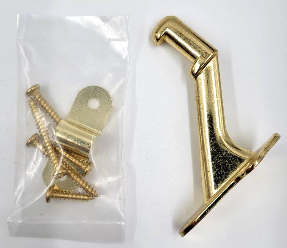 Saferail Bright Brass Steel Line Bracket PS701