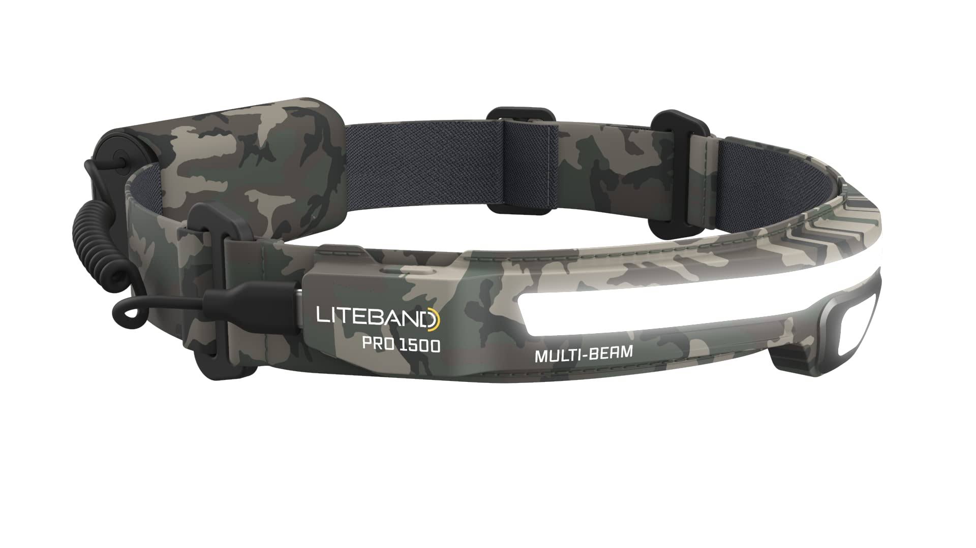 Liteband Pro 1500 Multi-Beam LED Headlamp- Camo