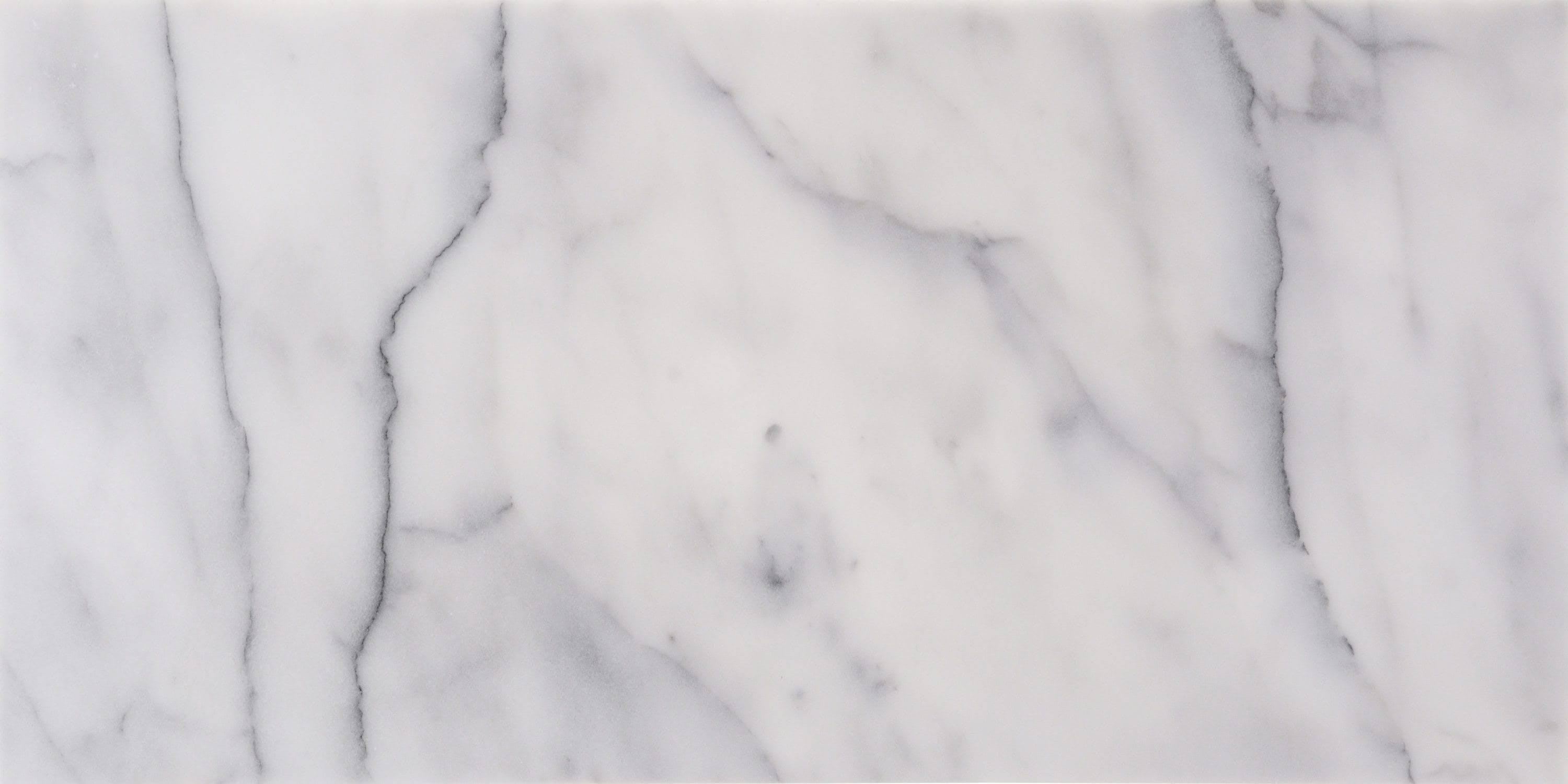 Satori Bianco Glacier 12-in x 24-in Polished Natural Stone Marble Floor and Wall Tile