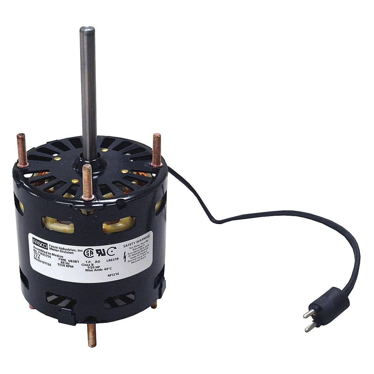 Fasco D1124 Motor,1/20 Hp,1550 rpm,3.3,115V