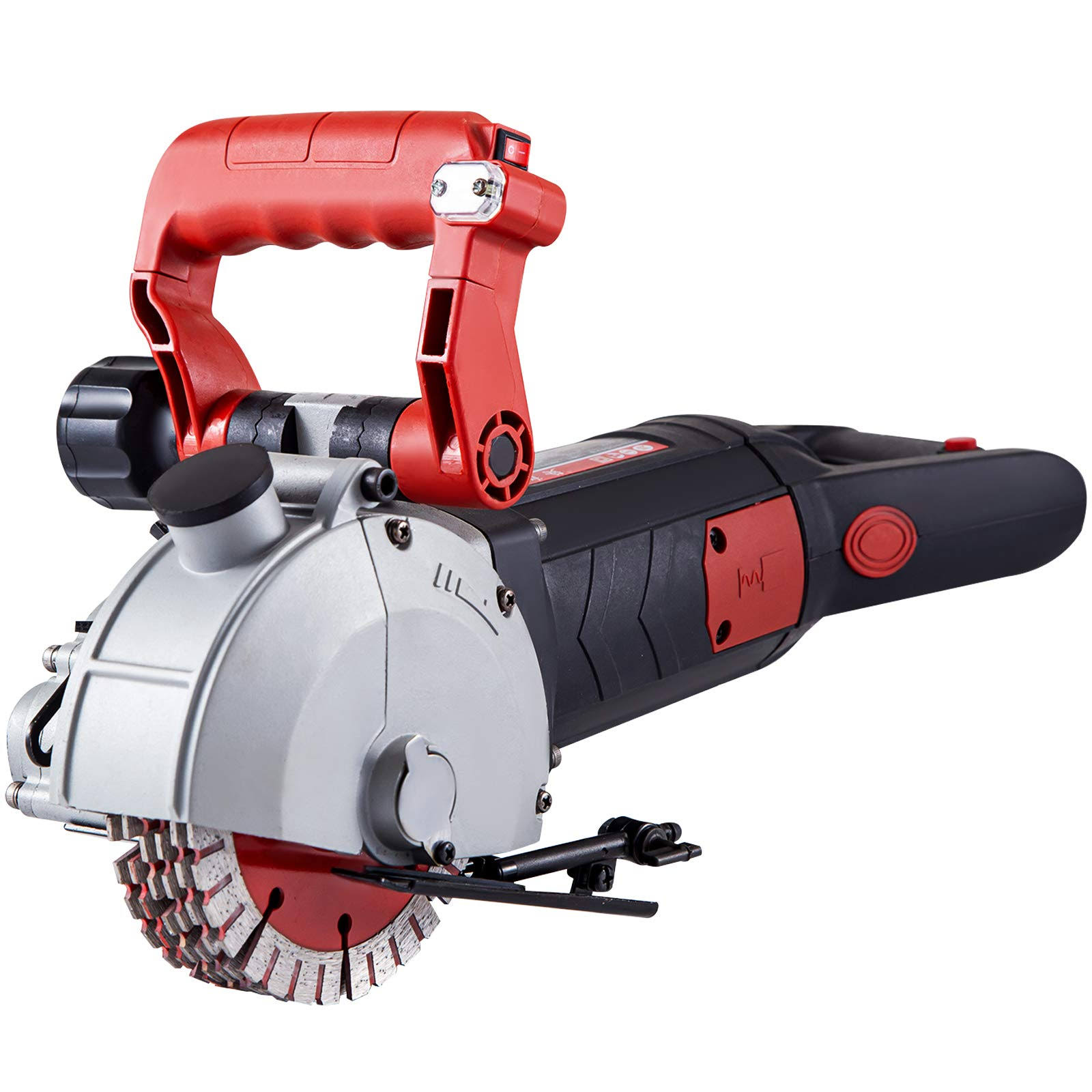 VEVOR 4800W Wall Chaser 42 mm Cutting Width,Wall Groove Cutting Machine 41mm Cutting Depth,Wall Slotting Machine with 8 Saw Blades 5