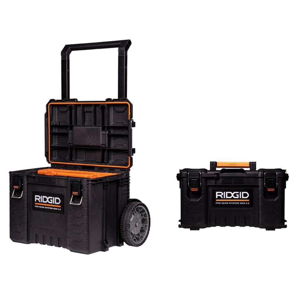 Ridgid 2.0 Pro 22 in. Gear System Rolling Tool Box and Tool Box