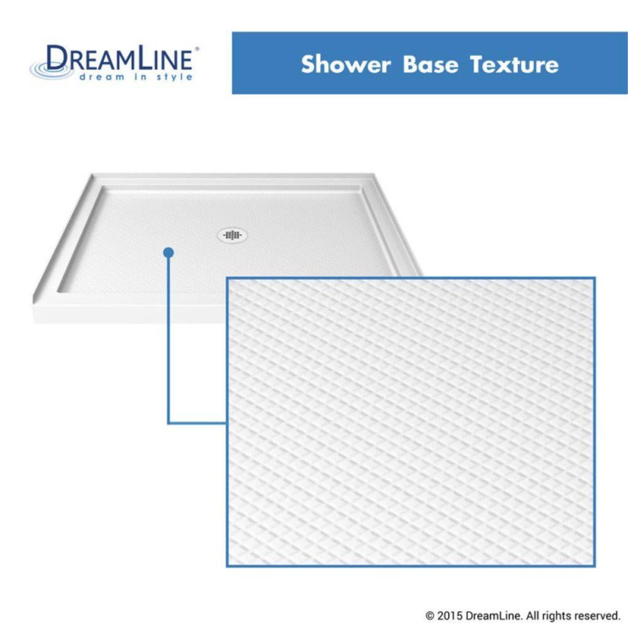 DreamLine DLT-1136360 Slimline 36-Inch x 36-Inch Single Threshold Shower Base White