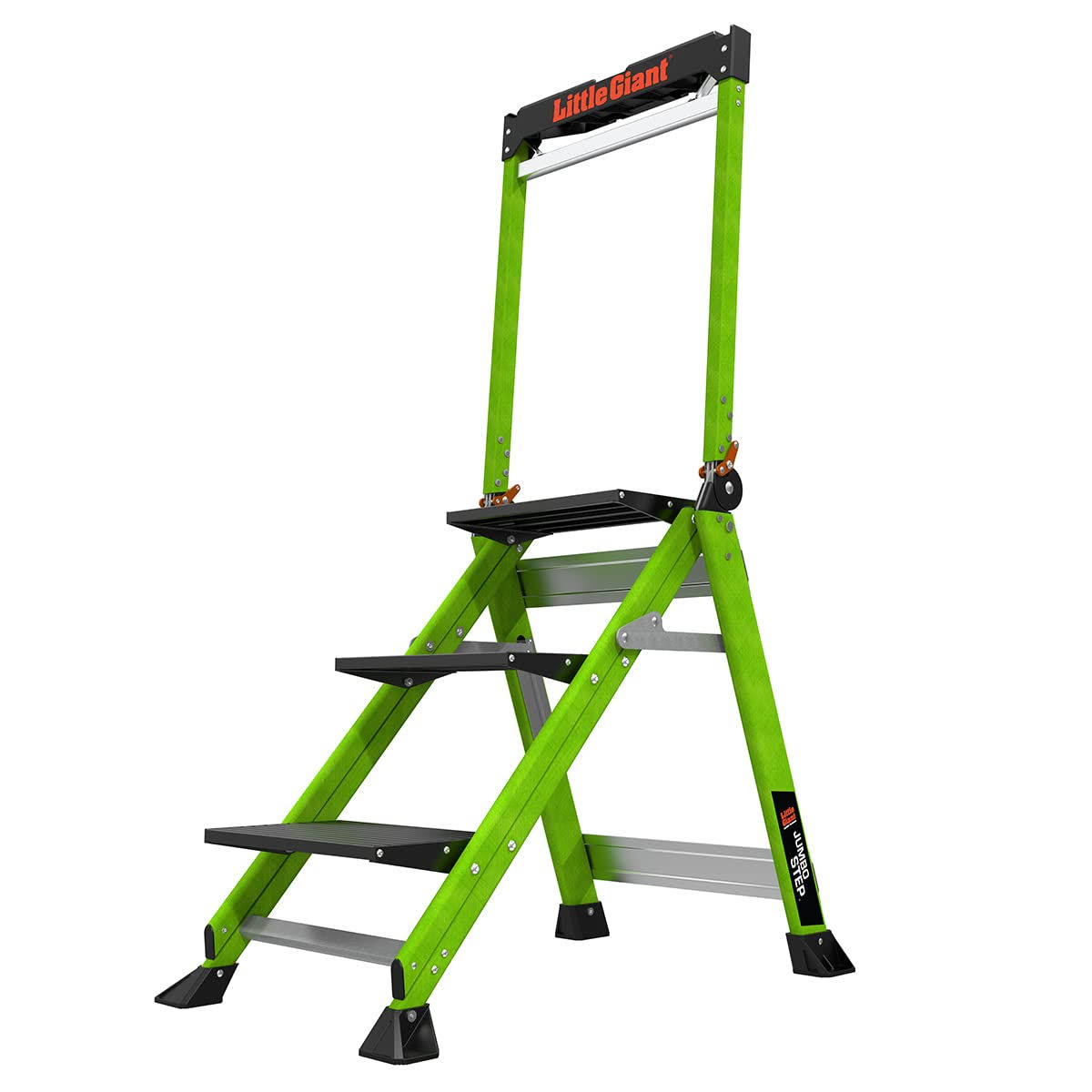 Little Giant Safety Jumbo Step Stool with Handrail- 11933