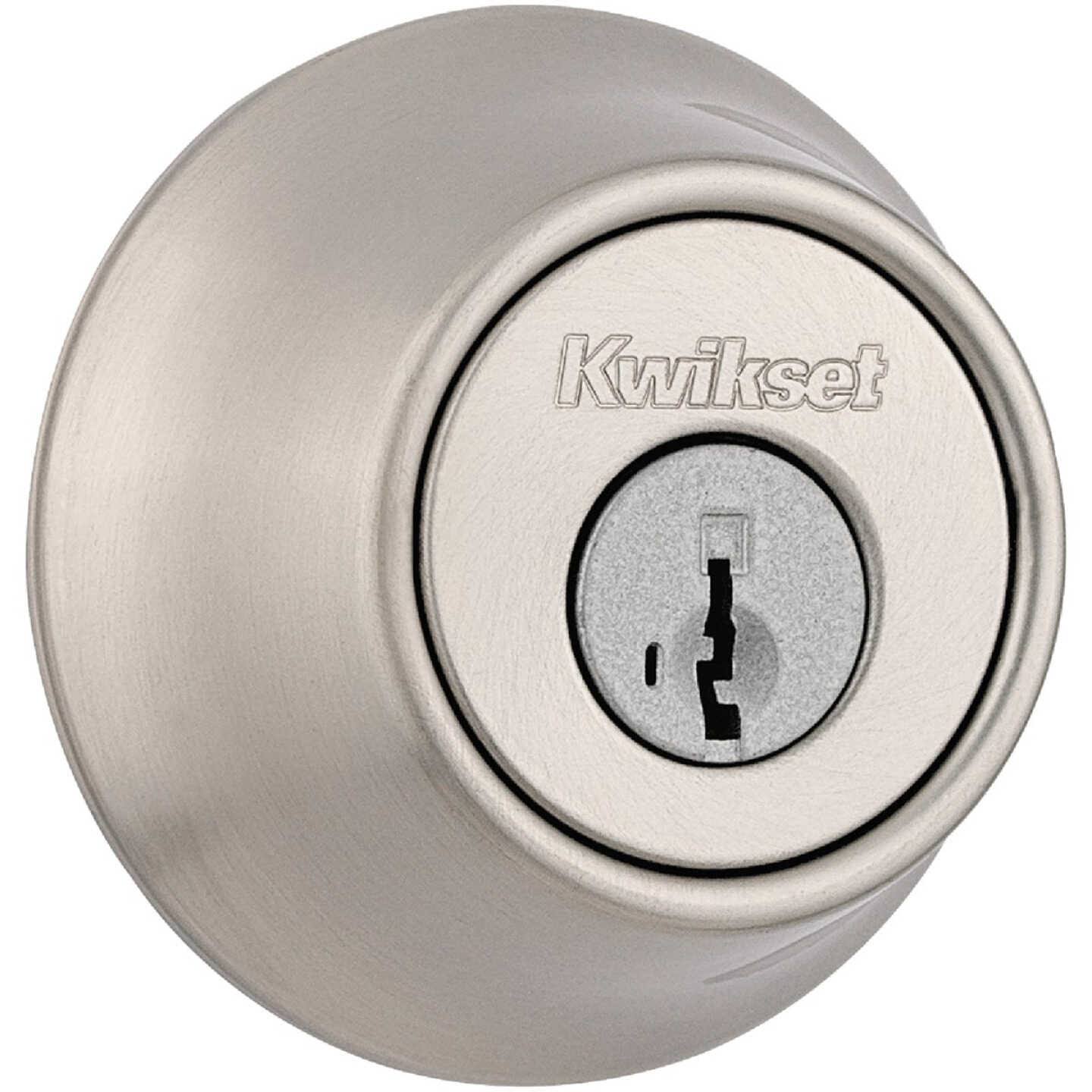 Kwikset 660 Deadbolt Single Cylinder Security Satin Nickel