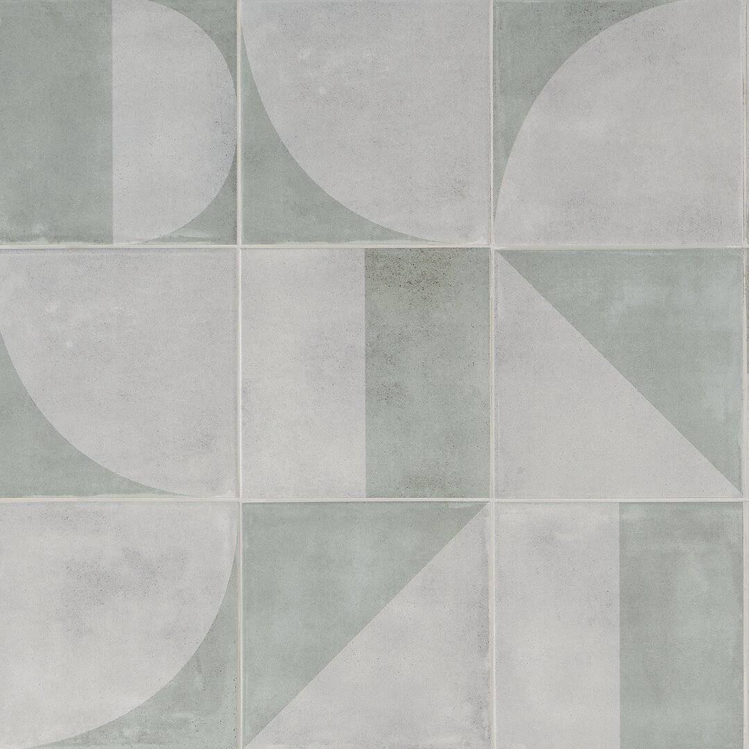 Ivy Hill Tile Quincy Green 7.87 in. x 7.87 in. Matte Porcelain Floor and Wall Tile (11.19 Sq. ft./Case)