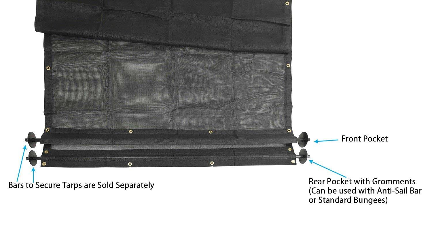 DTR Dump Trailer PVC Mesh Tarp Kit w/ 7' x 14' PVC Mesh Tarp