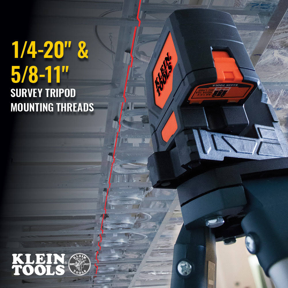 Klein Tools 93LCLS Self-Leveling Cross-Line Laser Level Plumb Spot