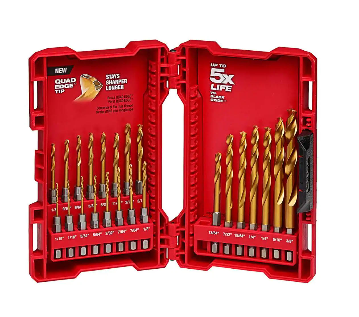 Milwaukee 2401-22-48-89-4631 M12 12-Volt Lithium-Ion Cordless 1/4 in. Hex Screwdriver Kit w/ Shockwave Impact Duty Titanium Drill Bit Set (23-Piece)