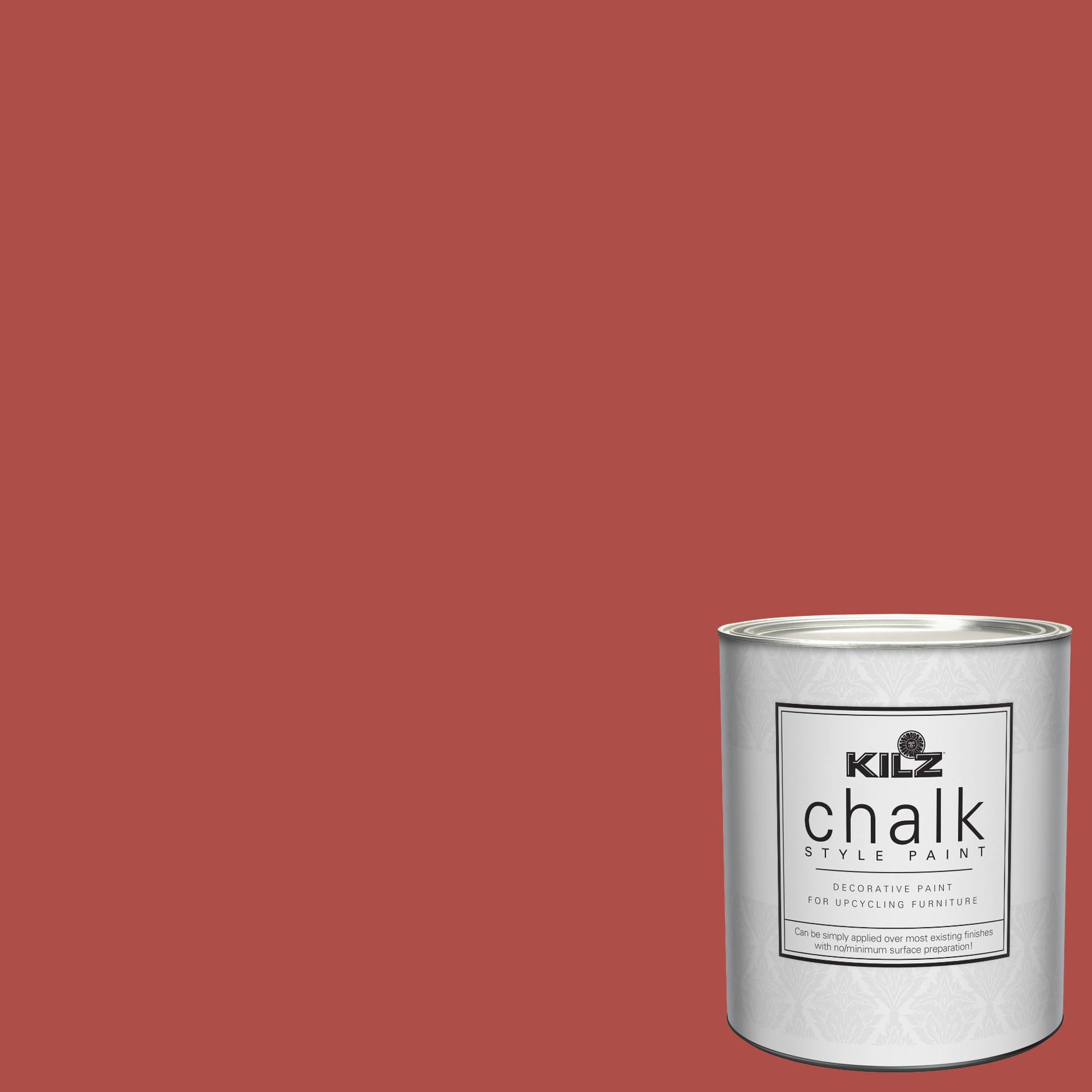 Kilz Chalk Style Decorative Paint, 1 Quart, Red